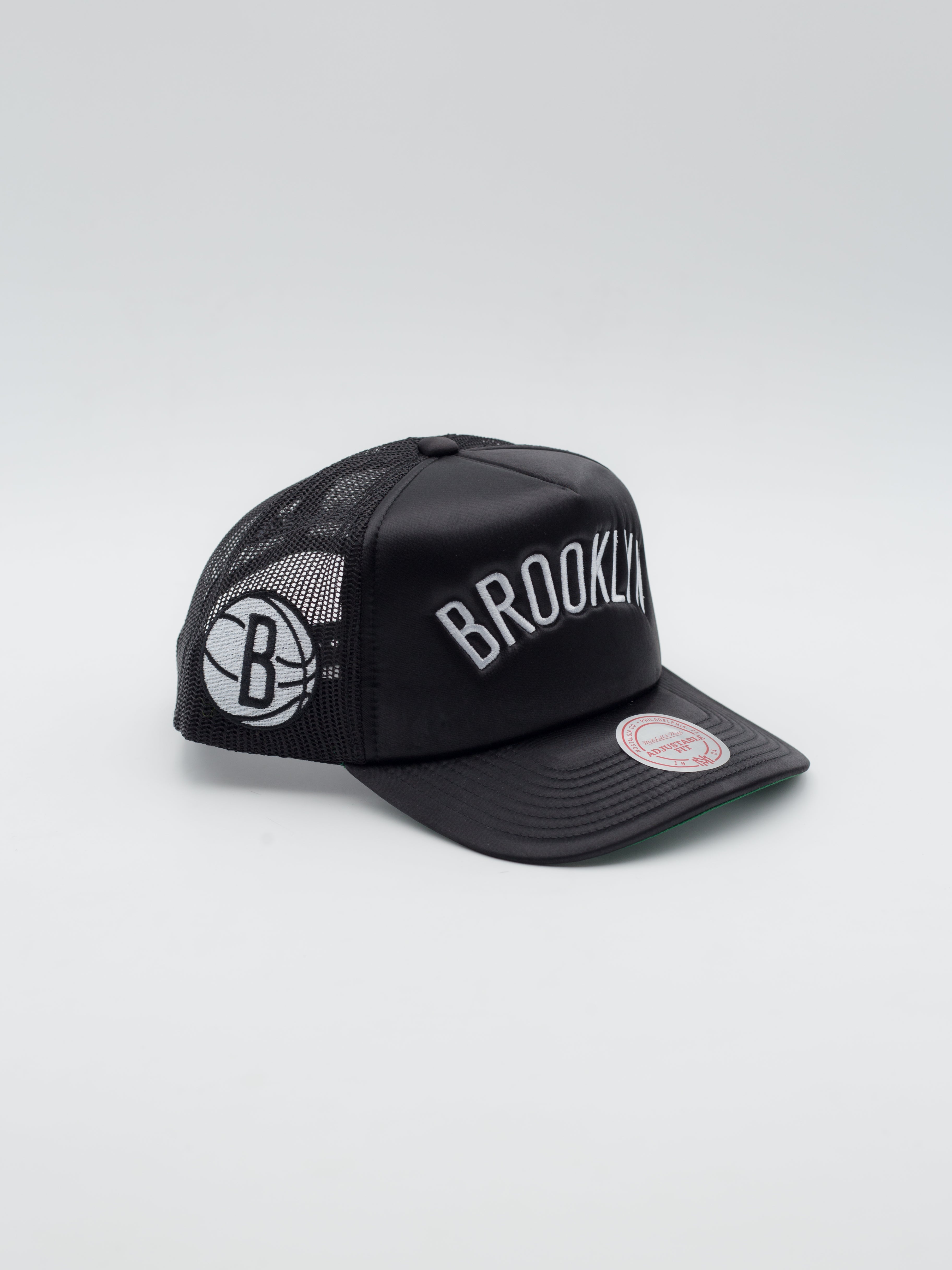 NBA Satin Brooklyn Nets Trucker