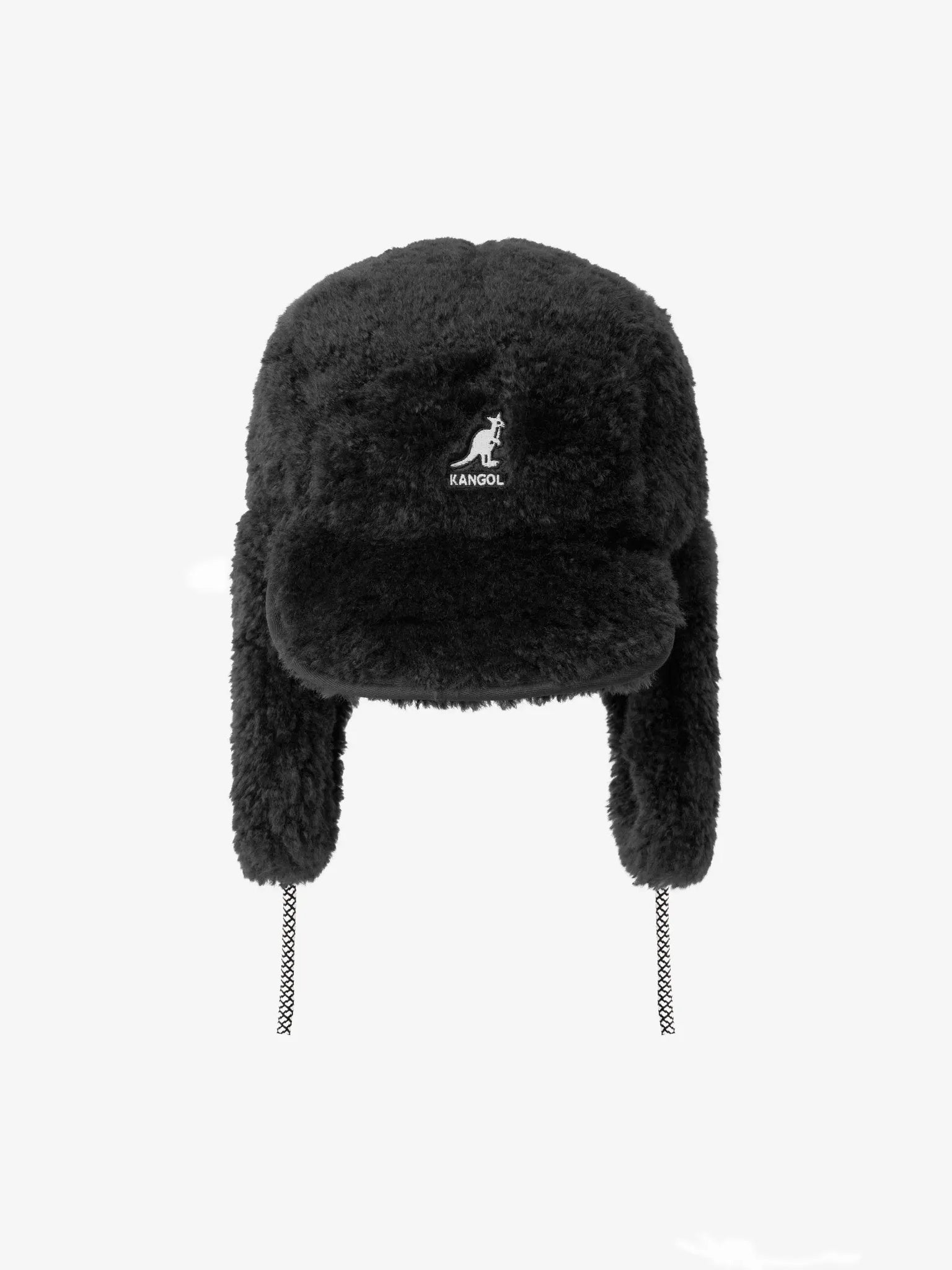 Faux Shearling Utility Cap Black