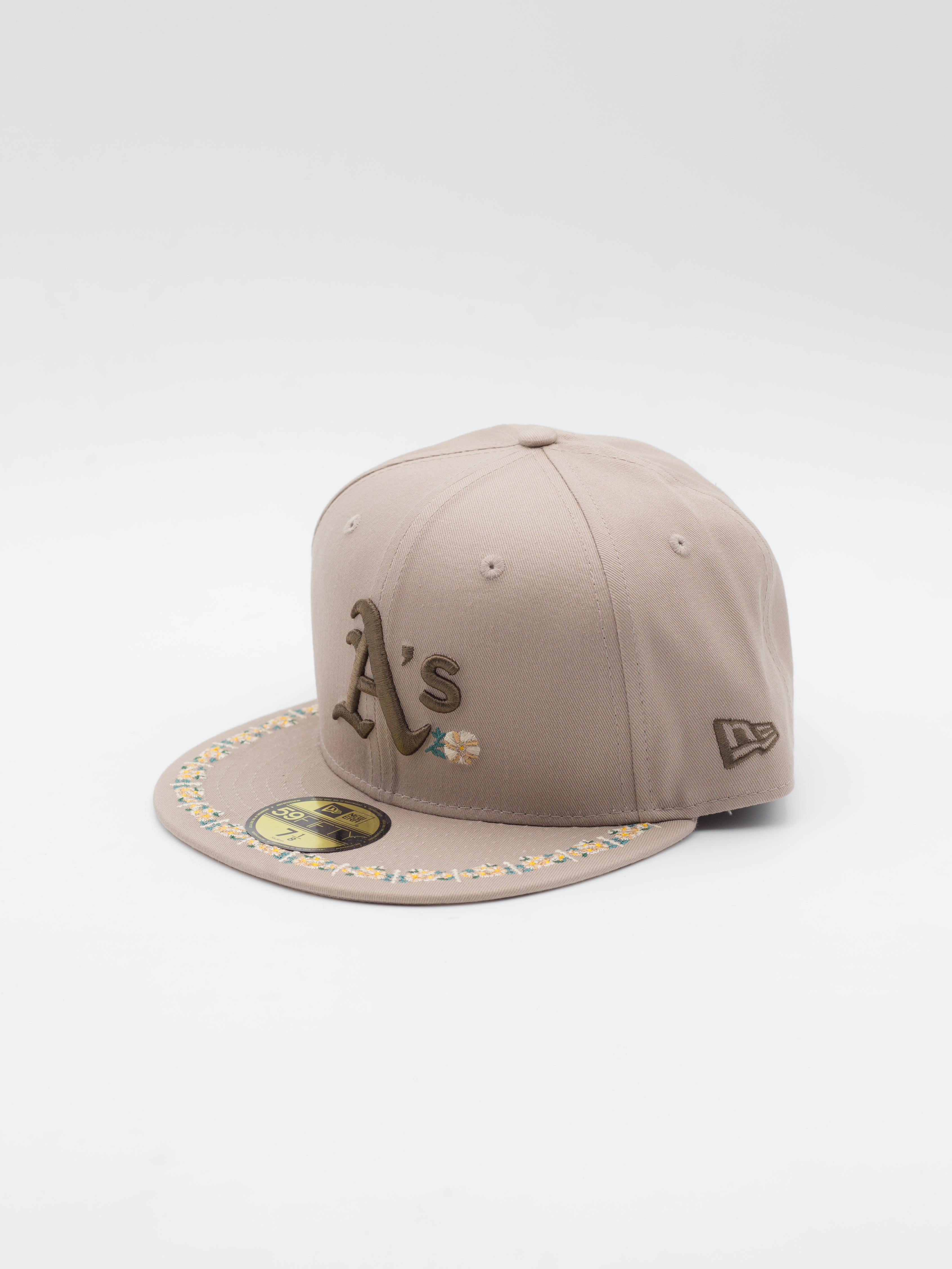 59Fifty Floral Border Oakland Athletic's