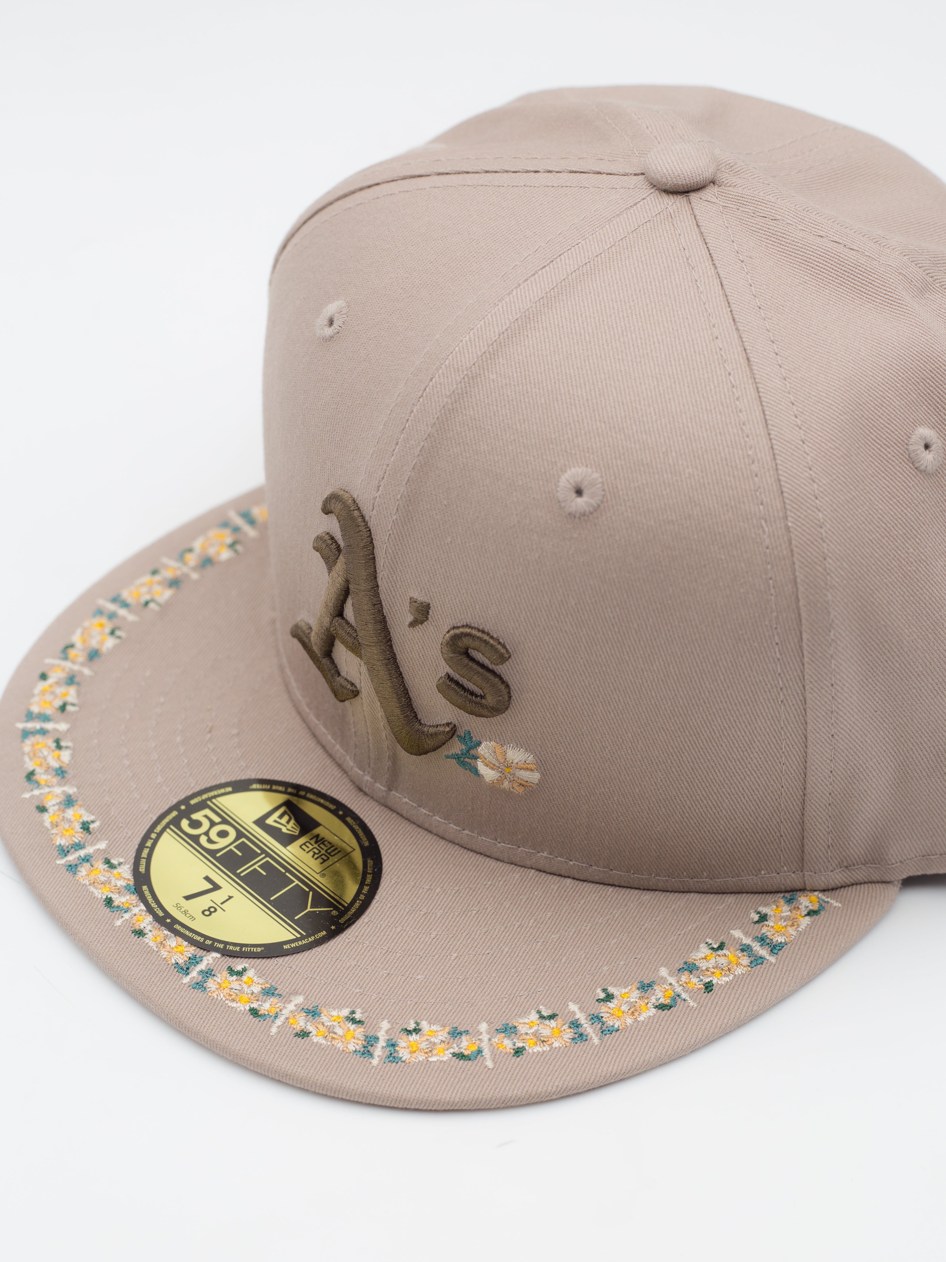 59Fifty Floral Border Oakland Athletic's