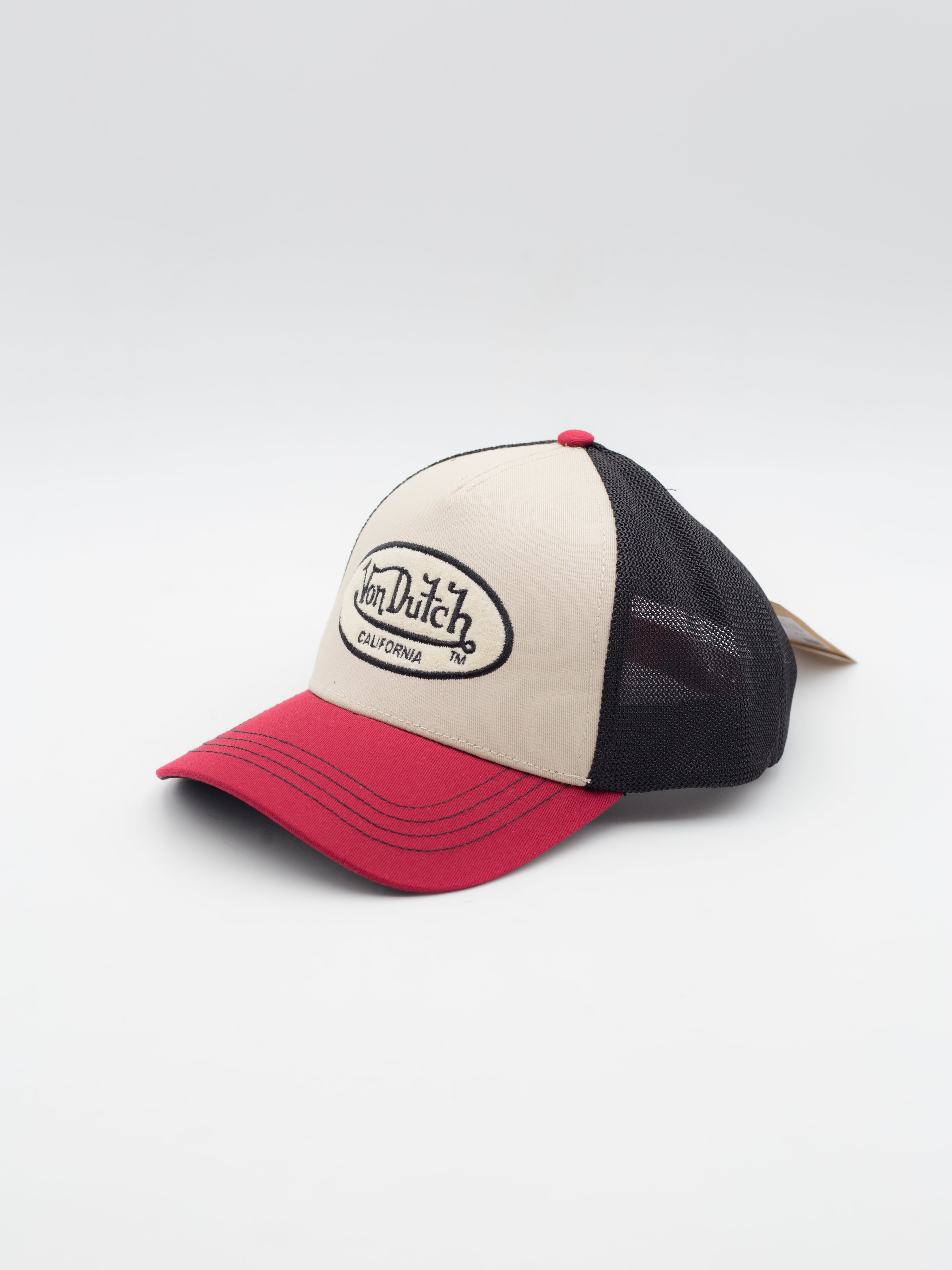 TERRY/01 Trucker Beige/Rouge/Bleu