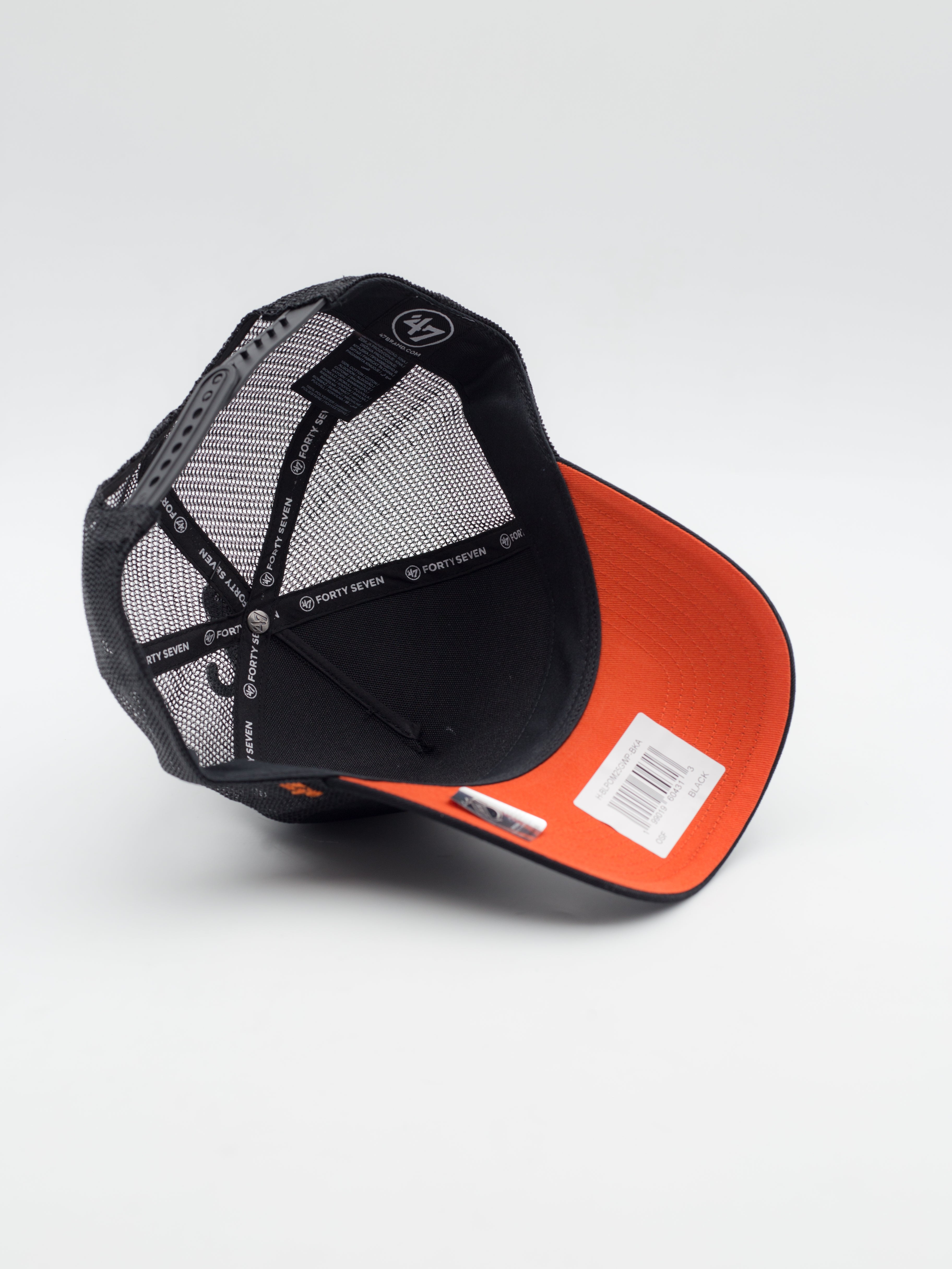 BRANSON OFFSIDE Ballpark Mesh Anaheim Ducks Trucker Black