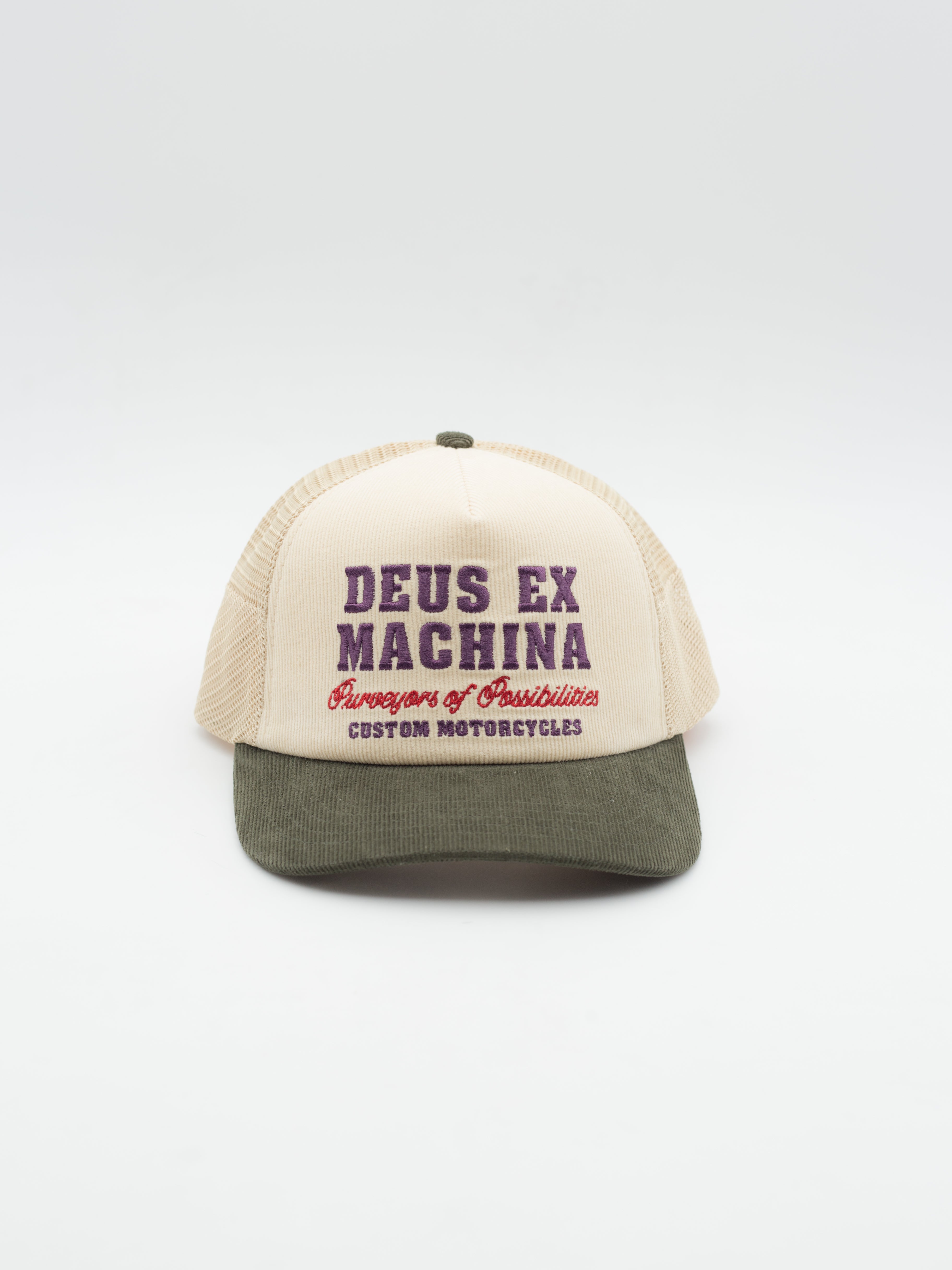 Gumshoe Corduroy Trucker Beige/Green