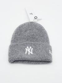 Bonnet à revers court New York Yankees bleu marine 