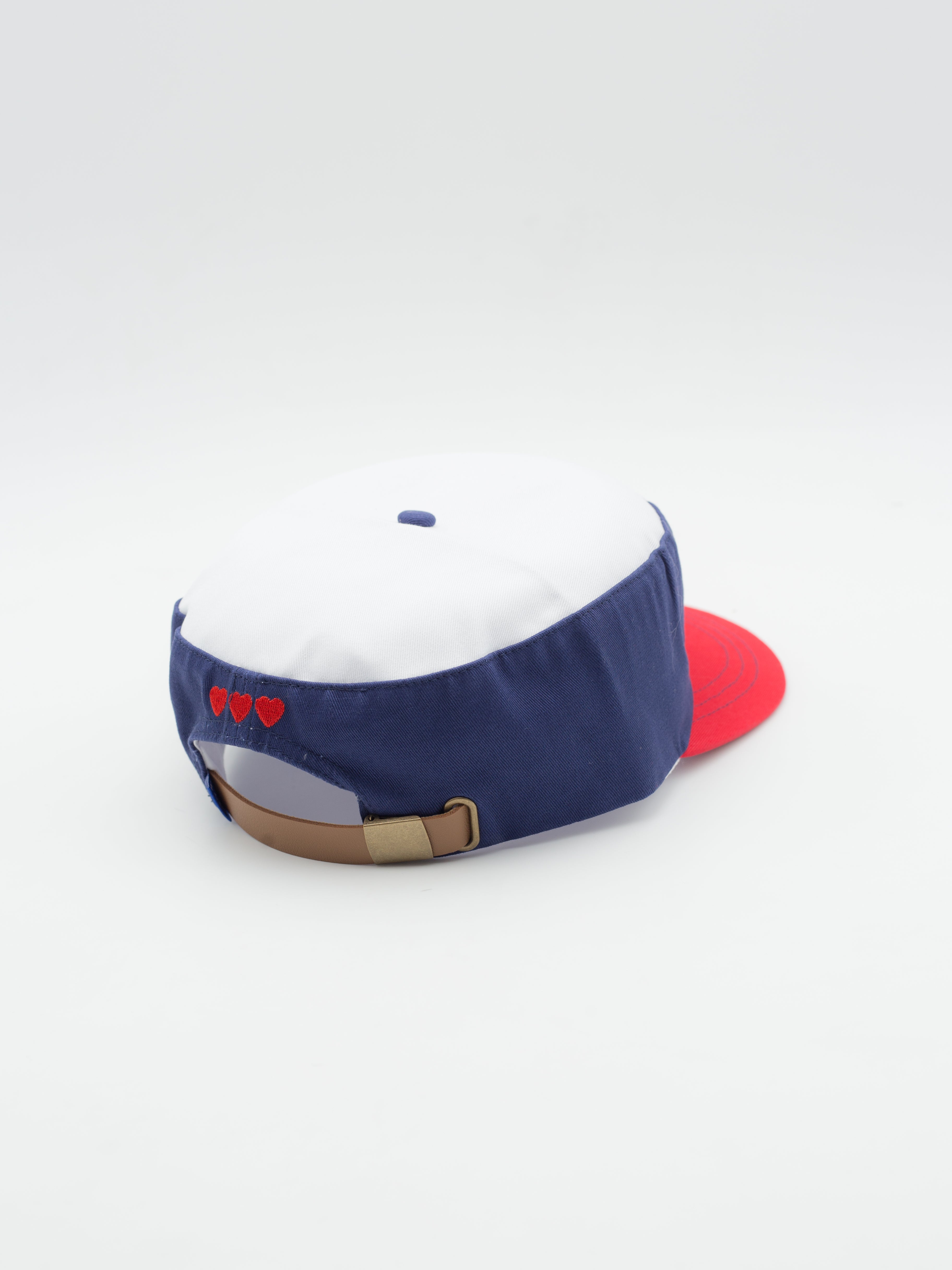 Not Pillow Hat Pillbox White/Red/Blue