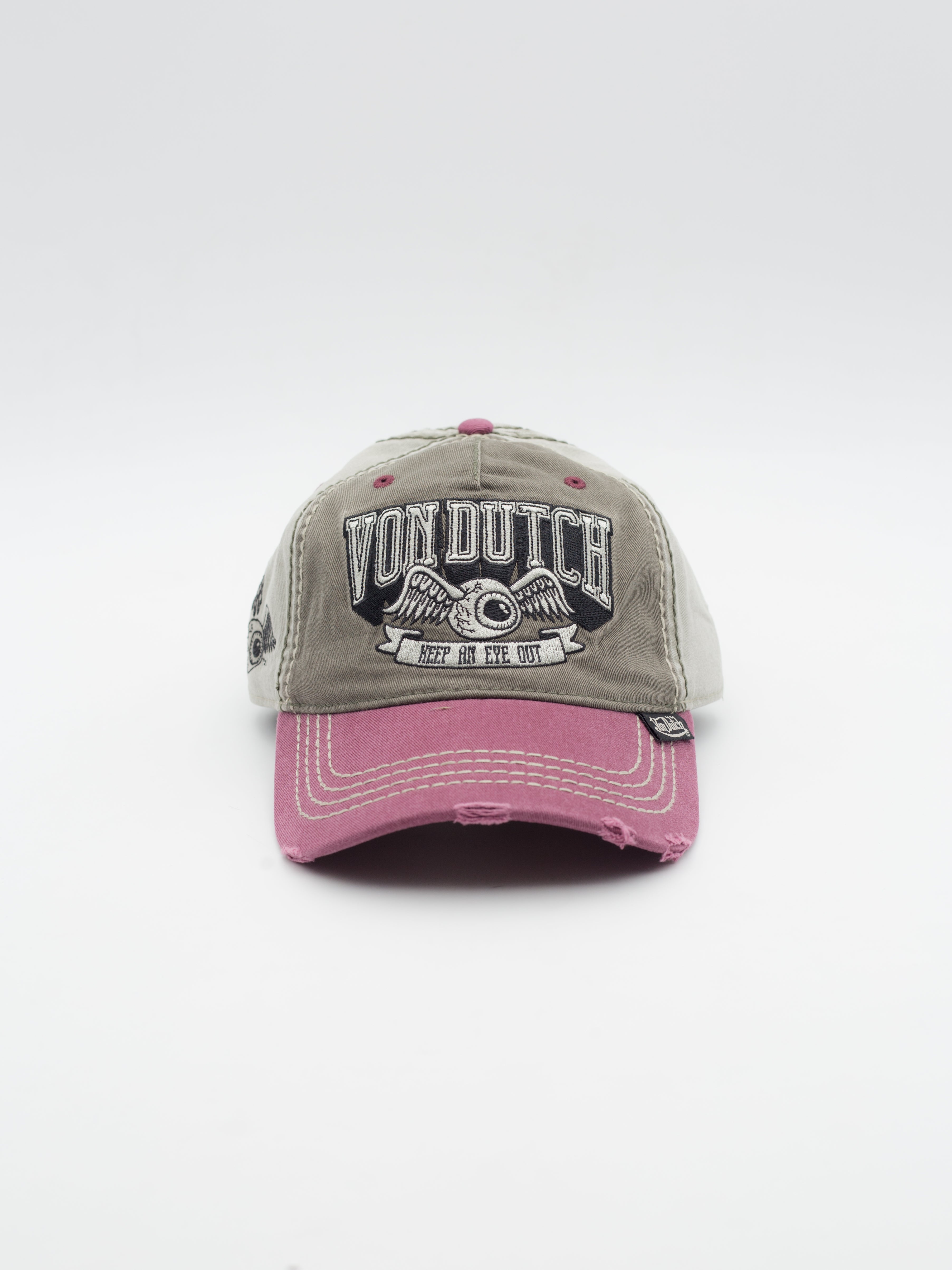 RETRO/17 Dad Hat Grey/Burgundy