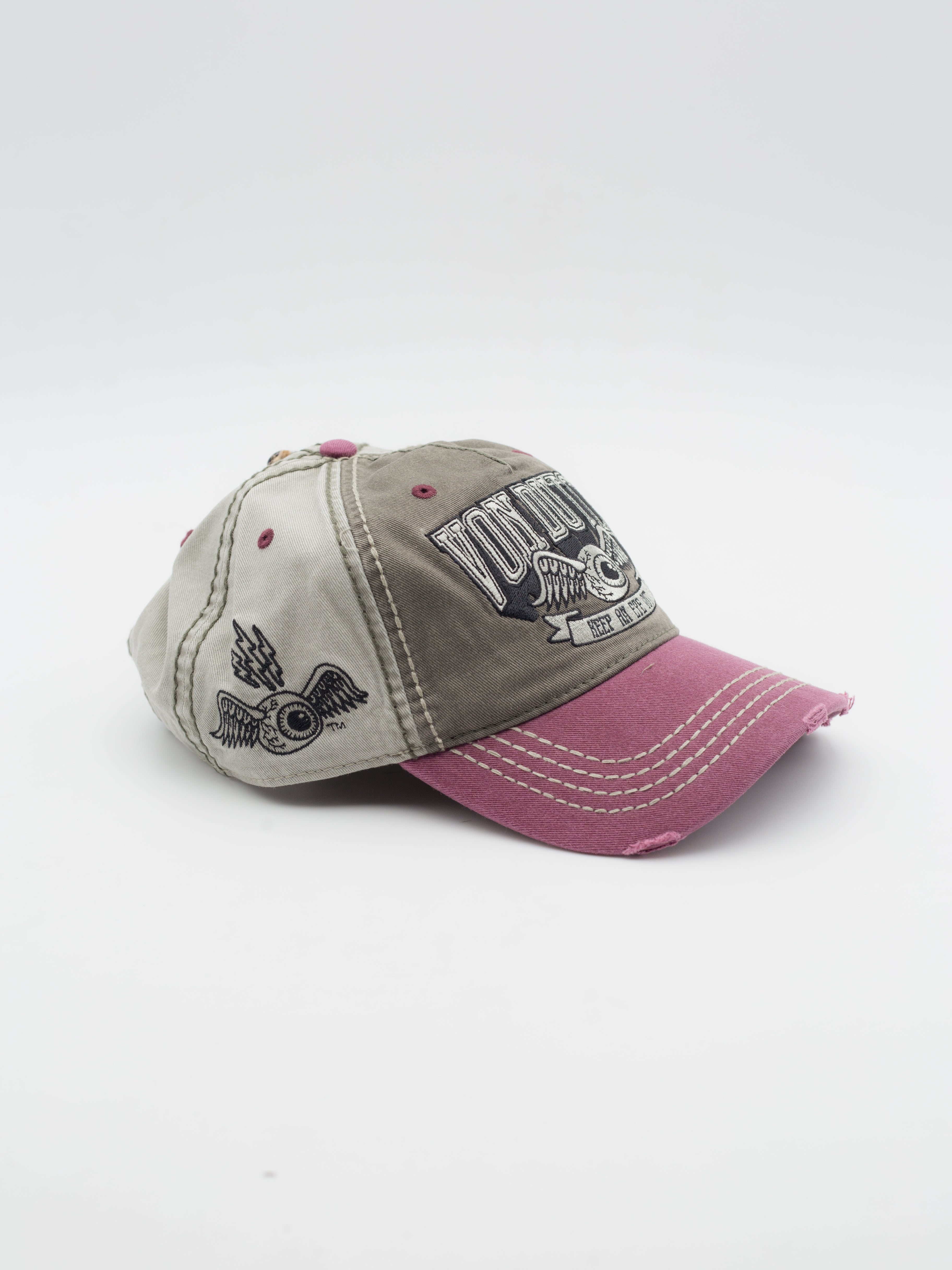 RETRO/17 Dad Hat Grey/Burgundy