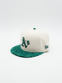 59FIFTY Paisley Visor Oakland Athletics Beige/Green