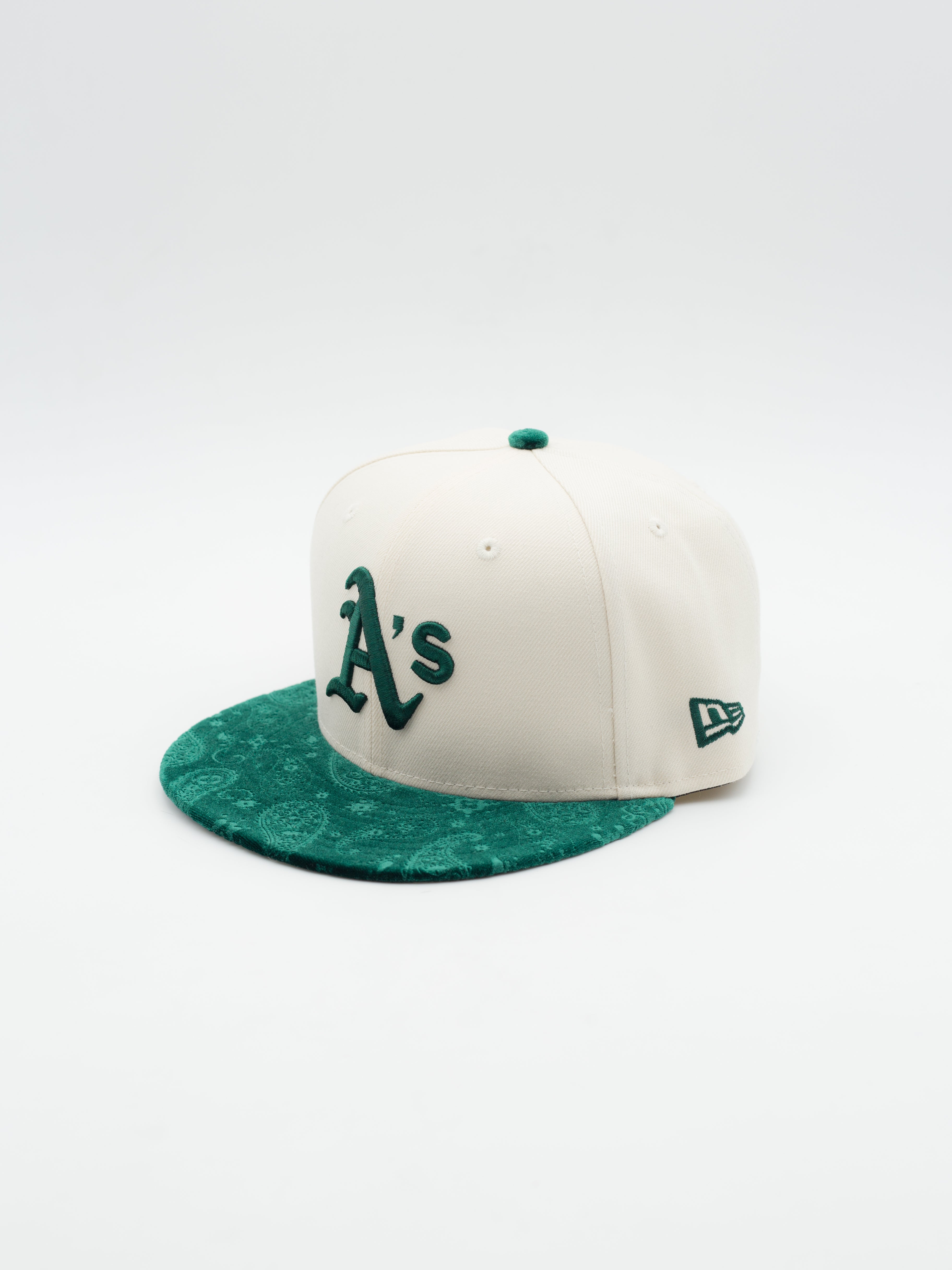 59FIFTY Paisley Visor Oakland Athletics Beige/Green