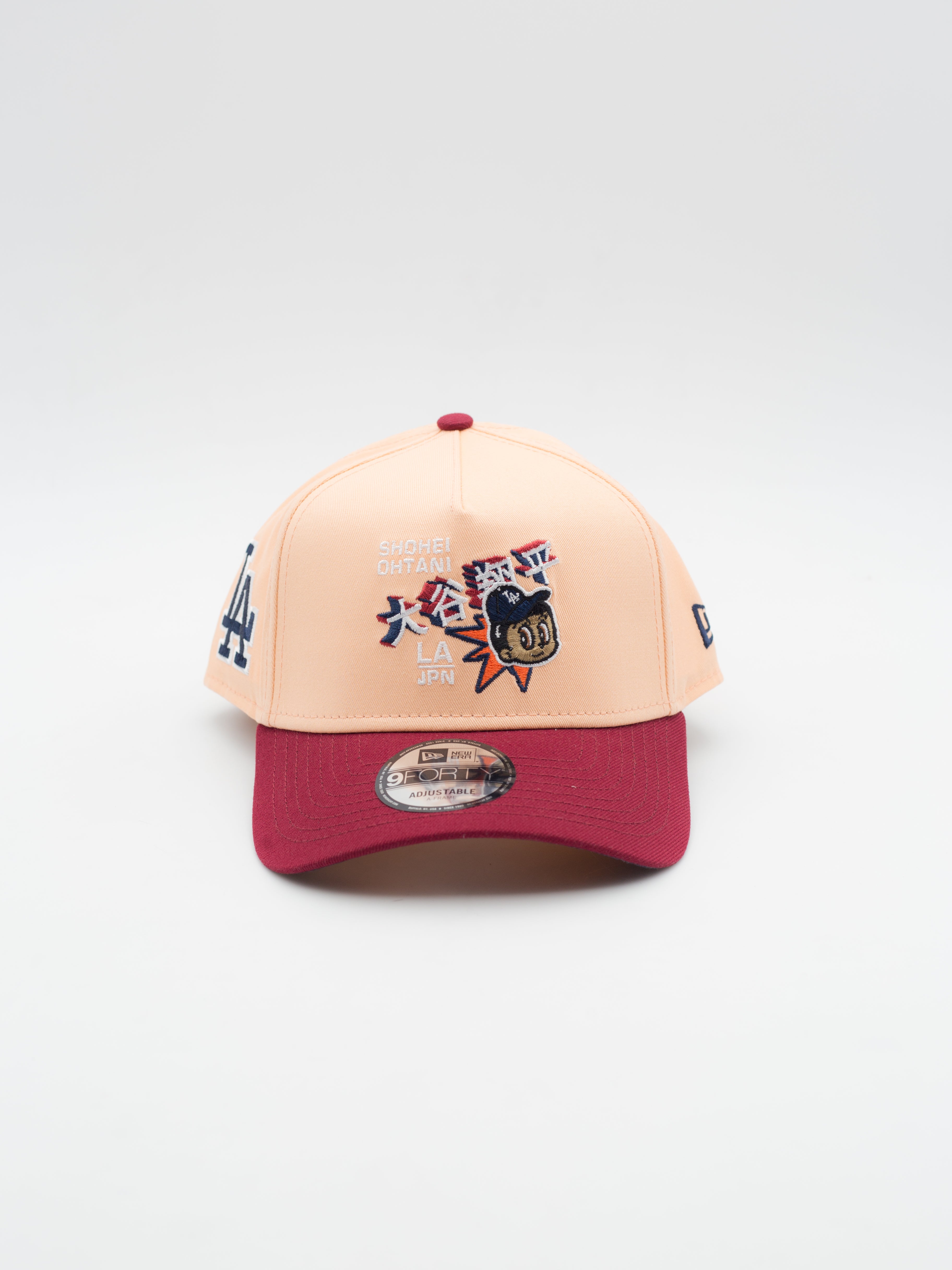 9FORTY A-Frame Shohei Ohtani Los Angeles Dodgers Peach/Red