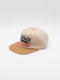 Three Little Wolves Hat Snapback Brown