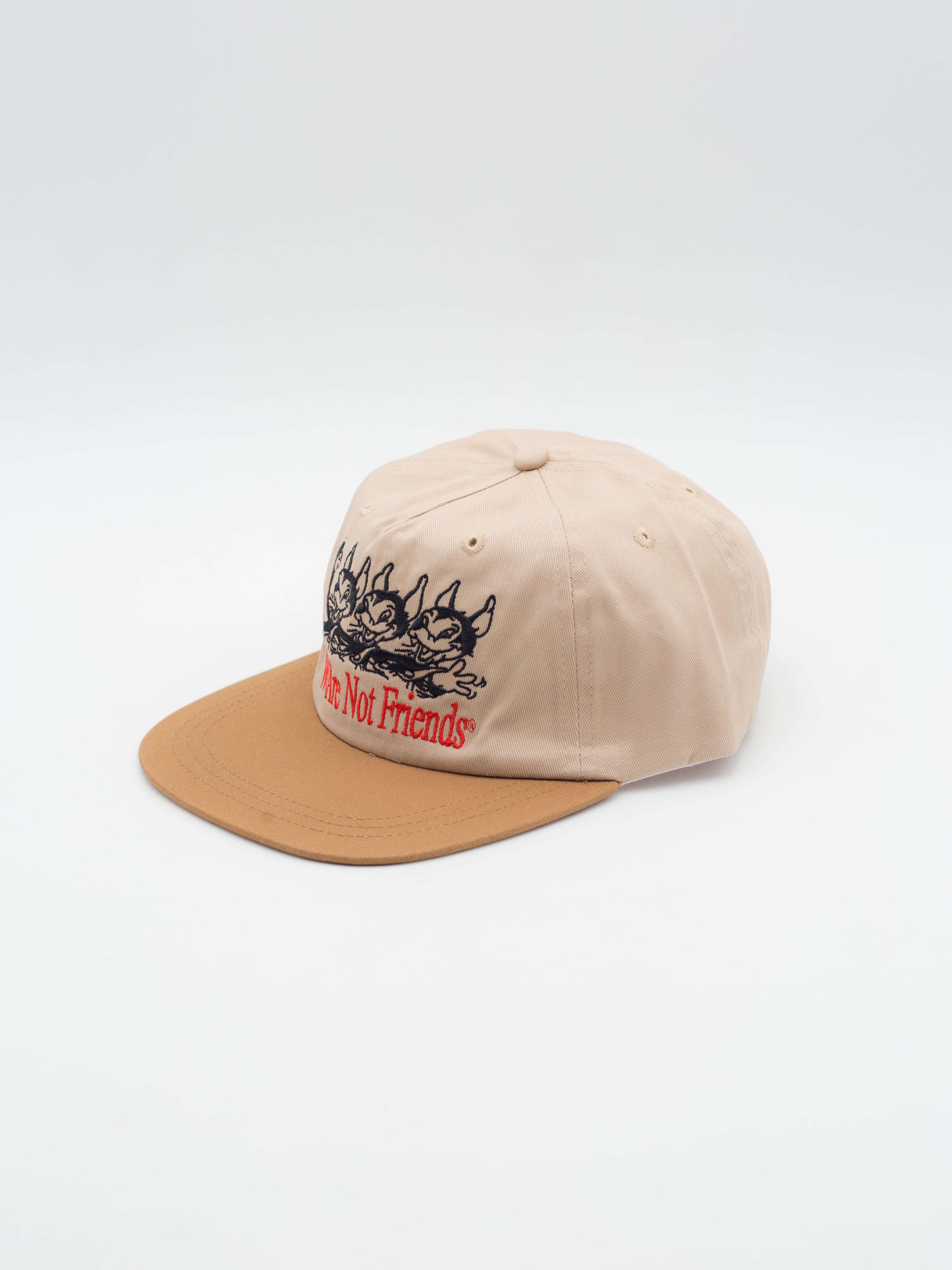 Three Little Wolves Hat Snapback Brown