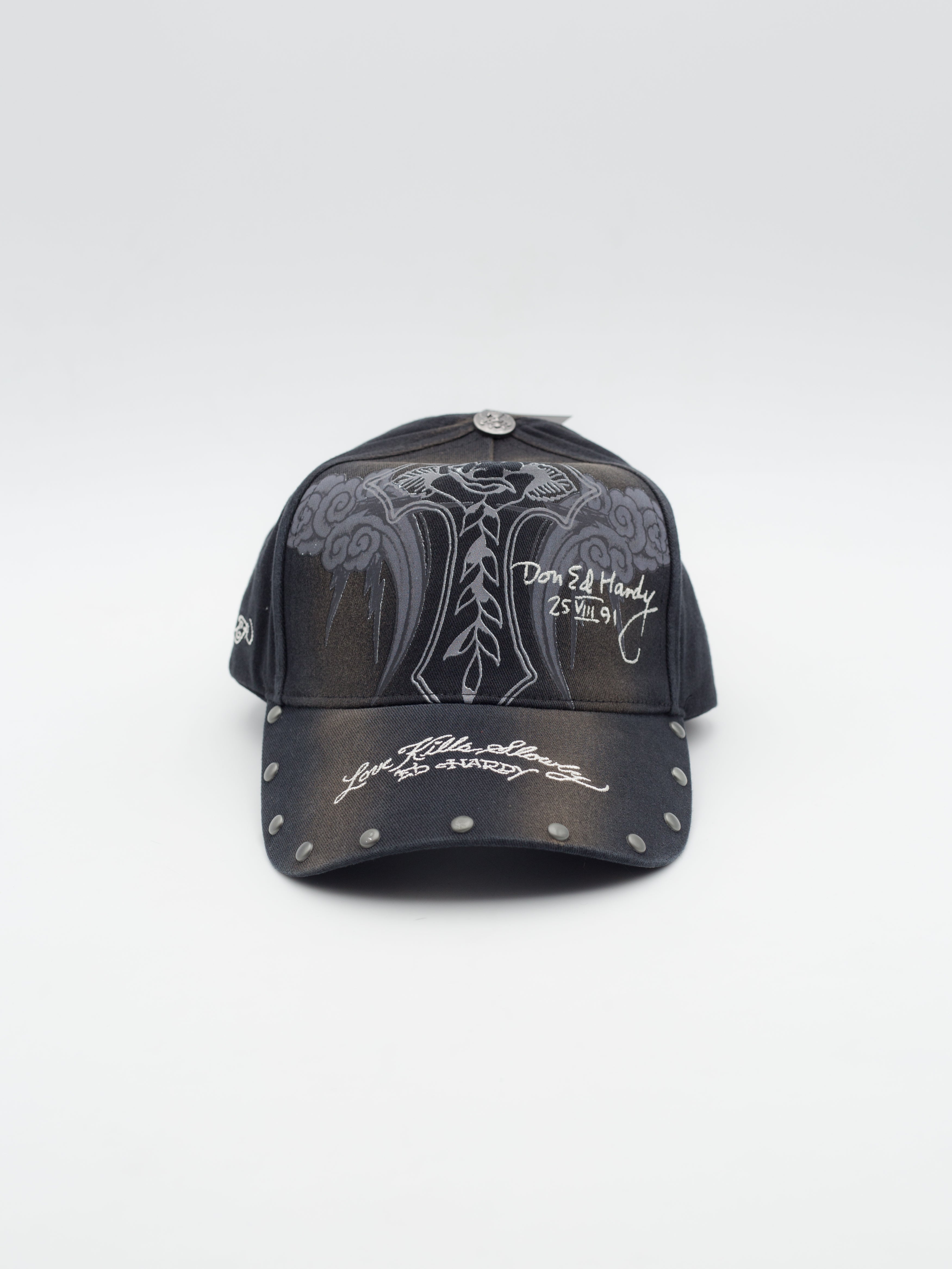 Storming Rose 6 Panel Trucker Washed Denim