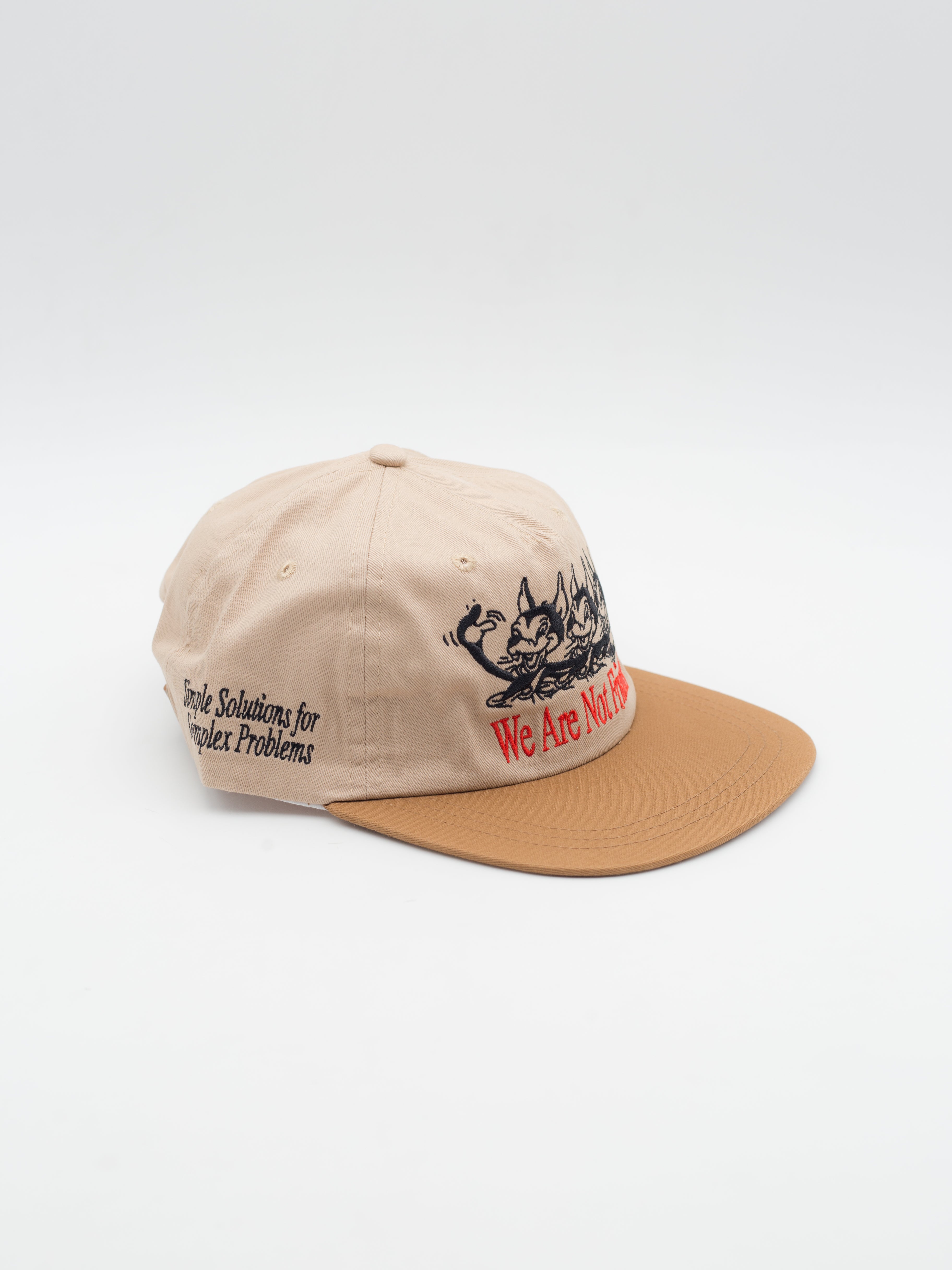 Three Little Wolves Hat Snapback Brown