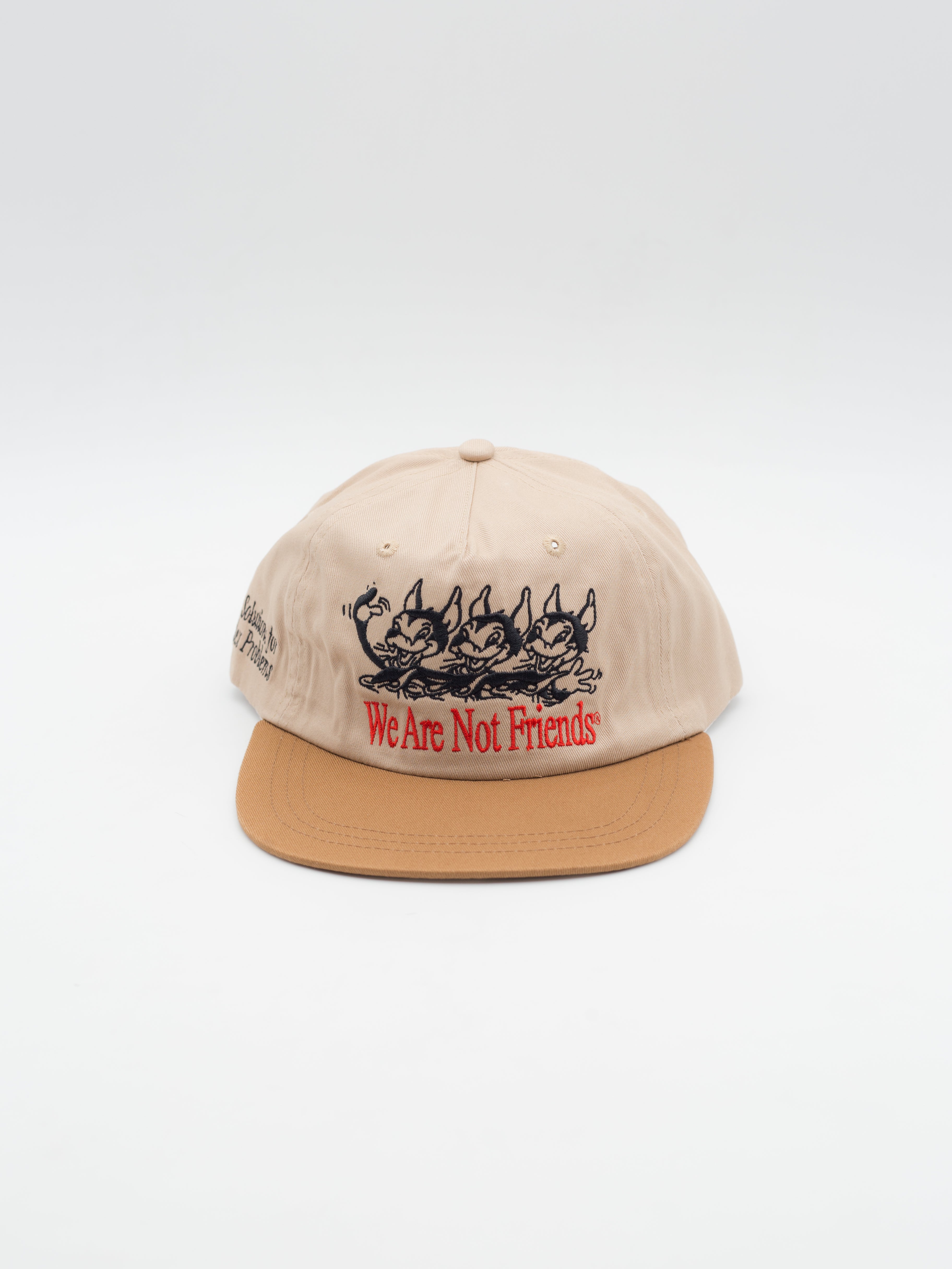 Three Little Wolves Hat Snapback Brown