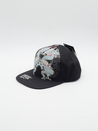 Battle Dragon 5 Panel Snapback Black
