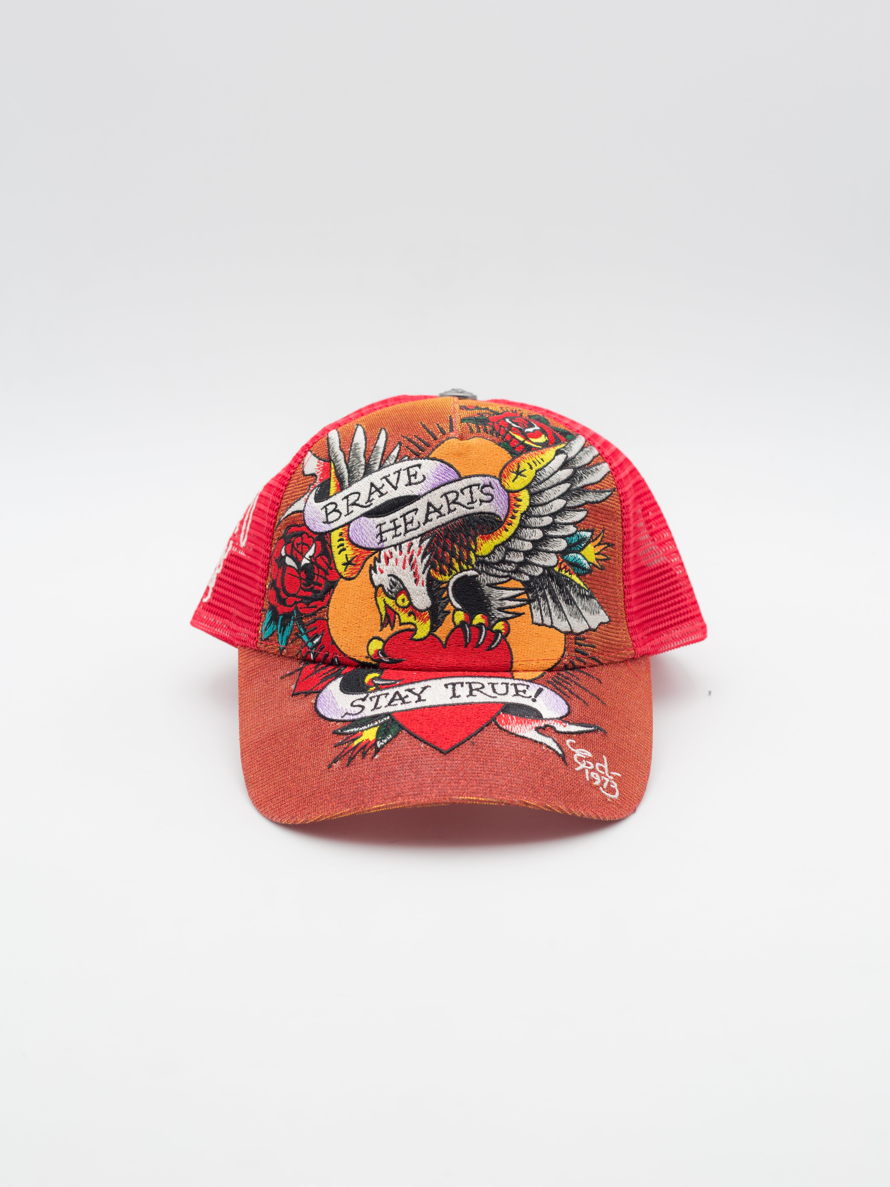 Brave Hearts Trucker Red