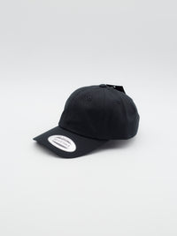 Low Profile Cotton Twill Kids Dad Hat Black