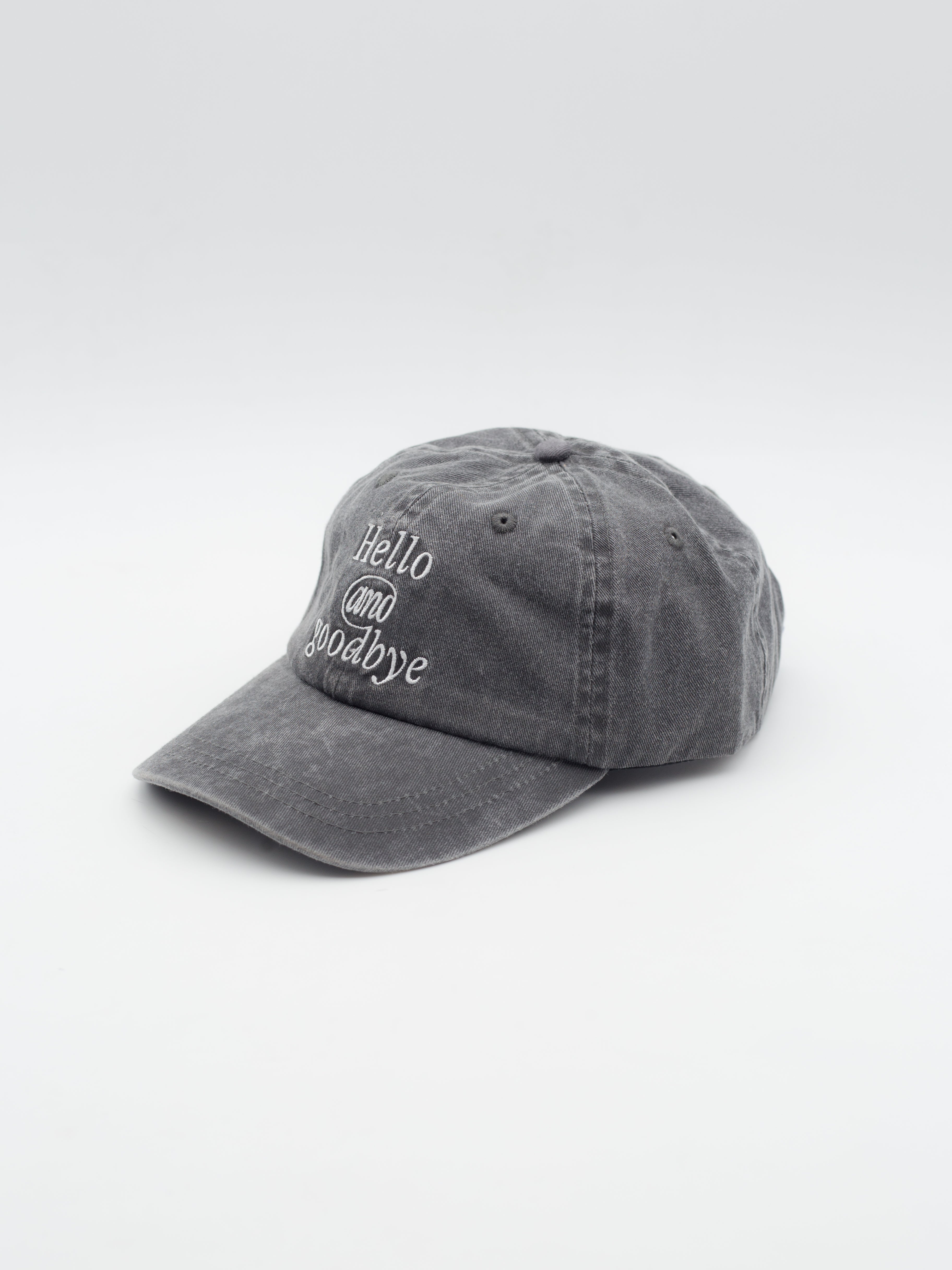 Hello & Goodbye Dad Hat Grey