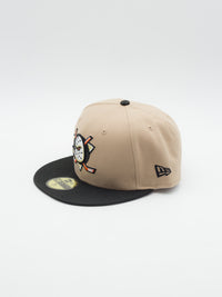 59FIFTY Evergreen Anaheim Ducks Beige/Black