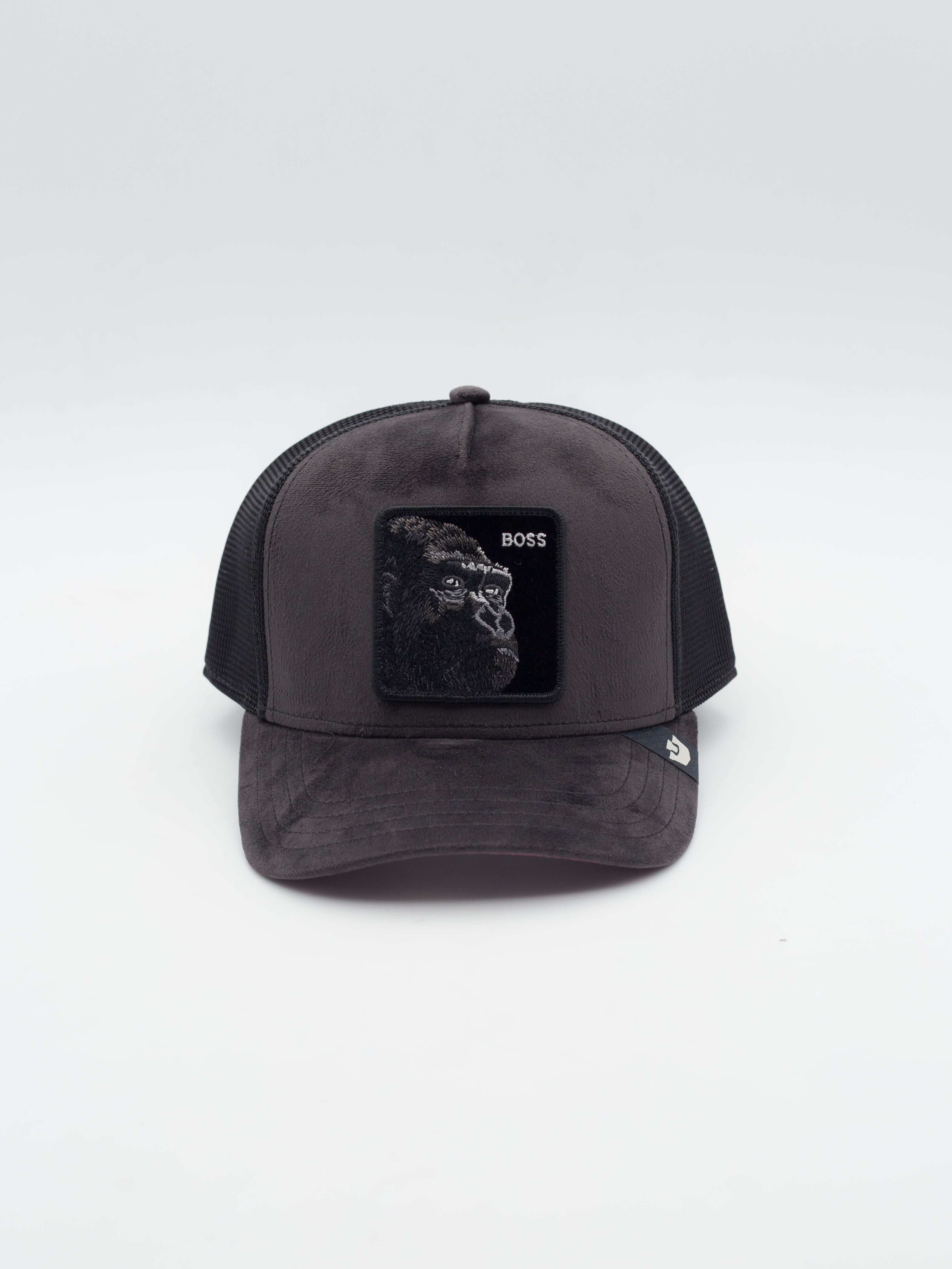Velour Boss Trucker Black
