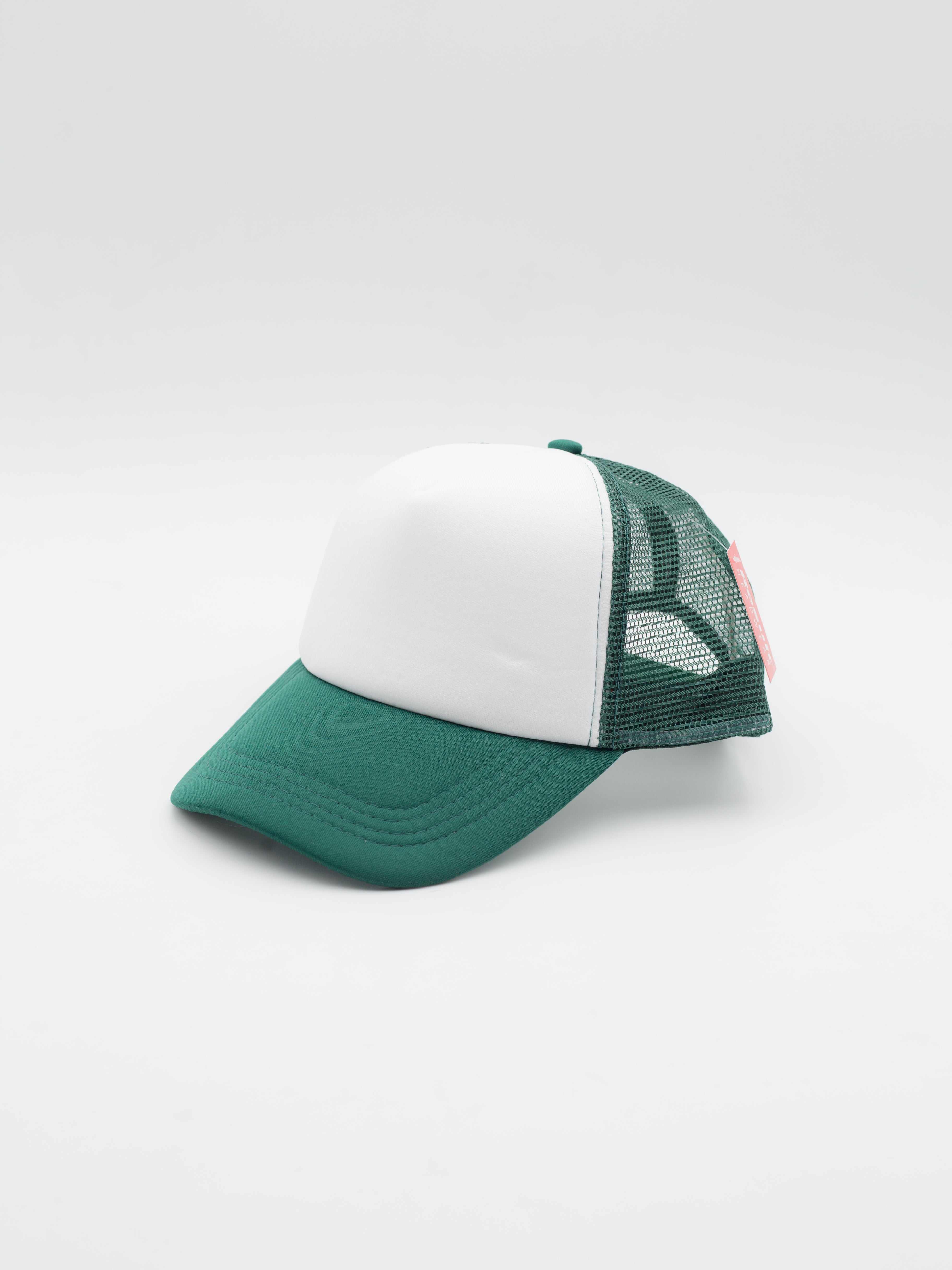 Detroit 1/2 Foam Trucker White/Bottle Green