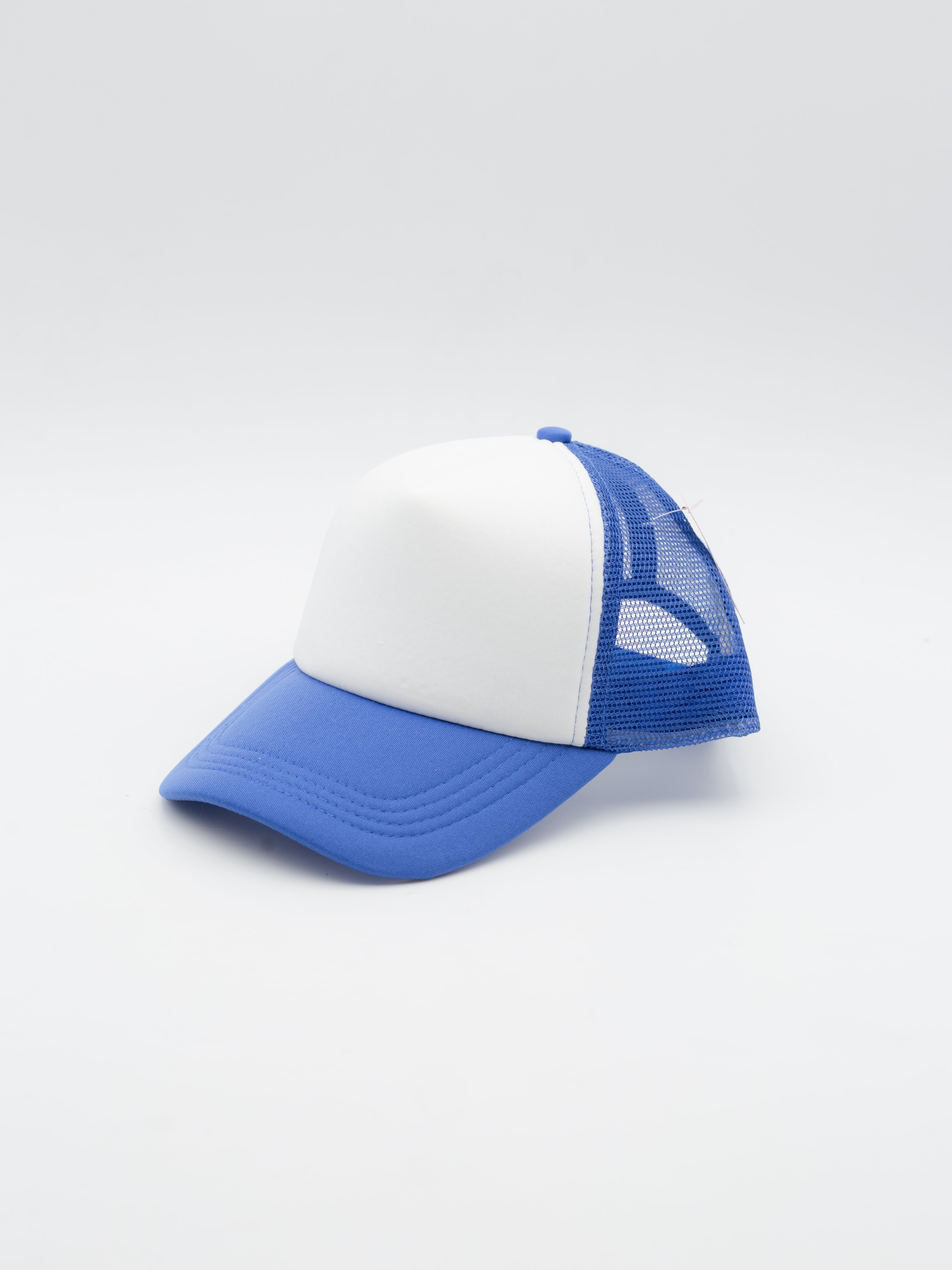 Detroit 1/2 Foam Trucker White/Royal Blue