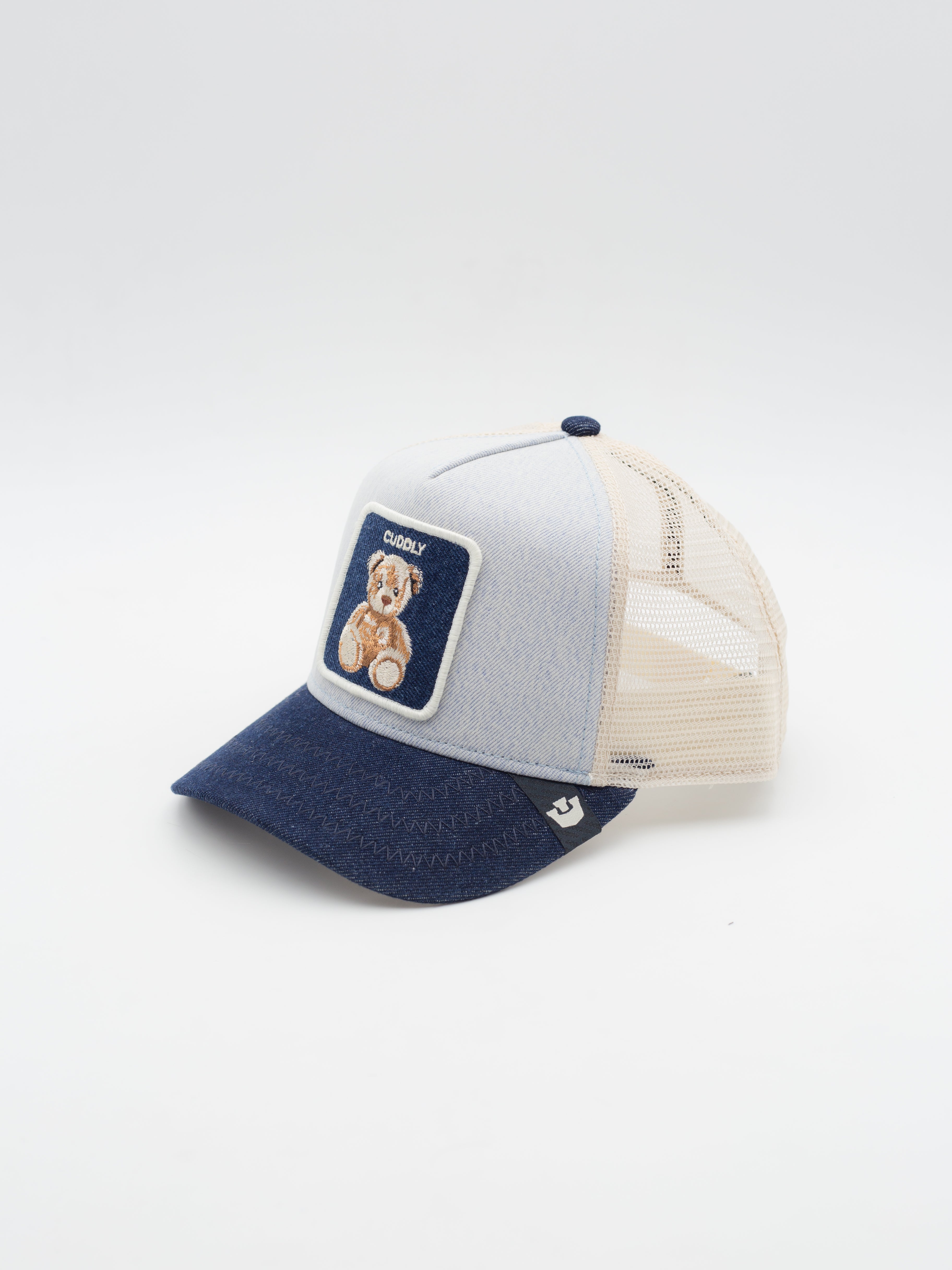 Denim Cuddly Trucker Denim/Beige
