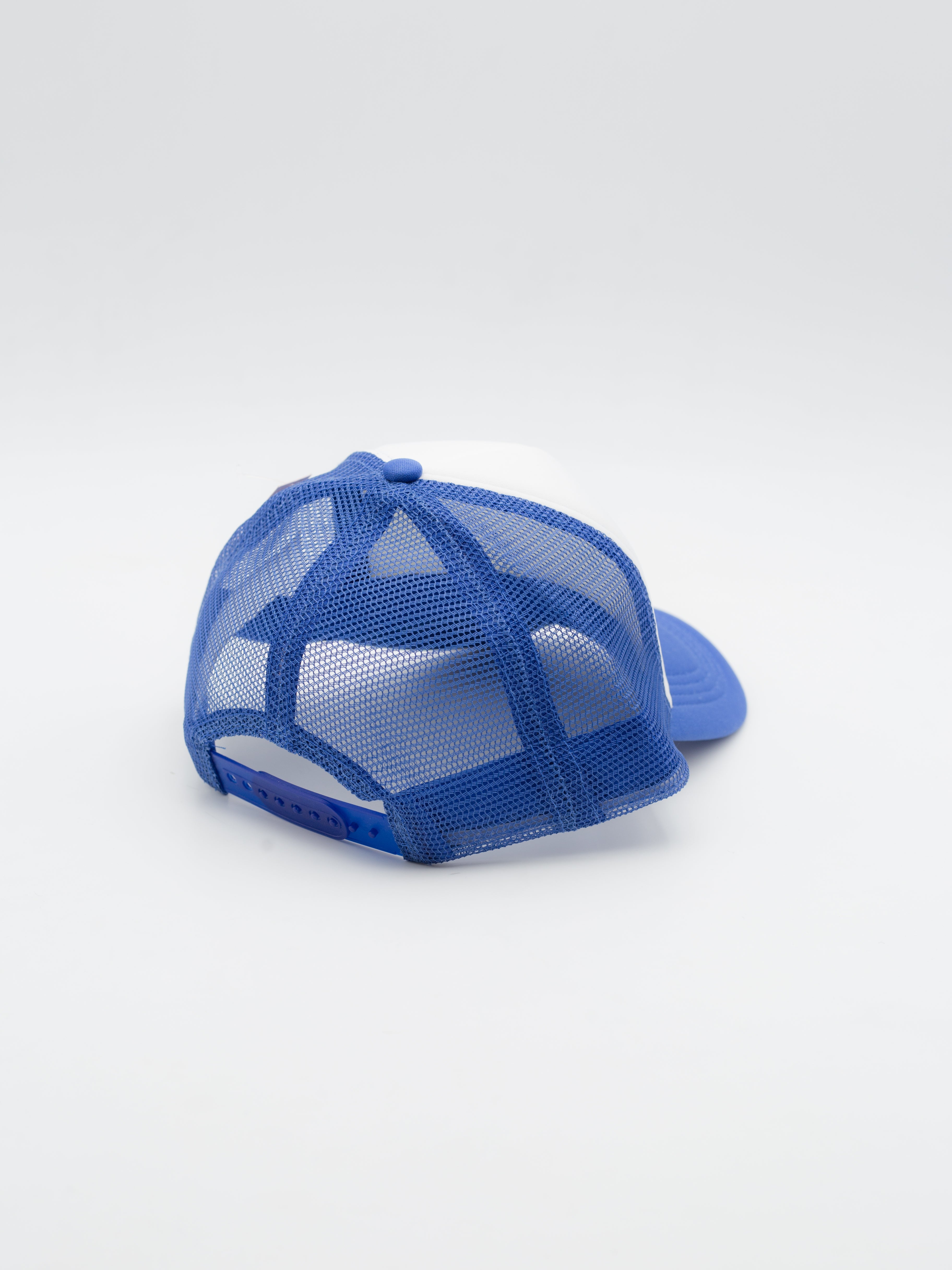 Detroit 1/2 Foam Trucker White/Royal Blue