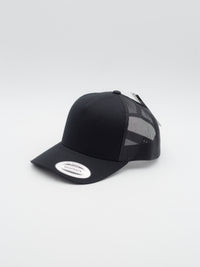 5-Panel Retro Trucker Black/Black