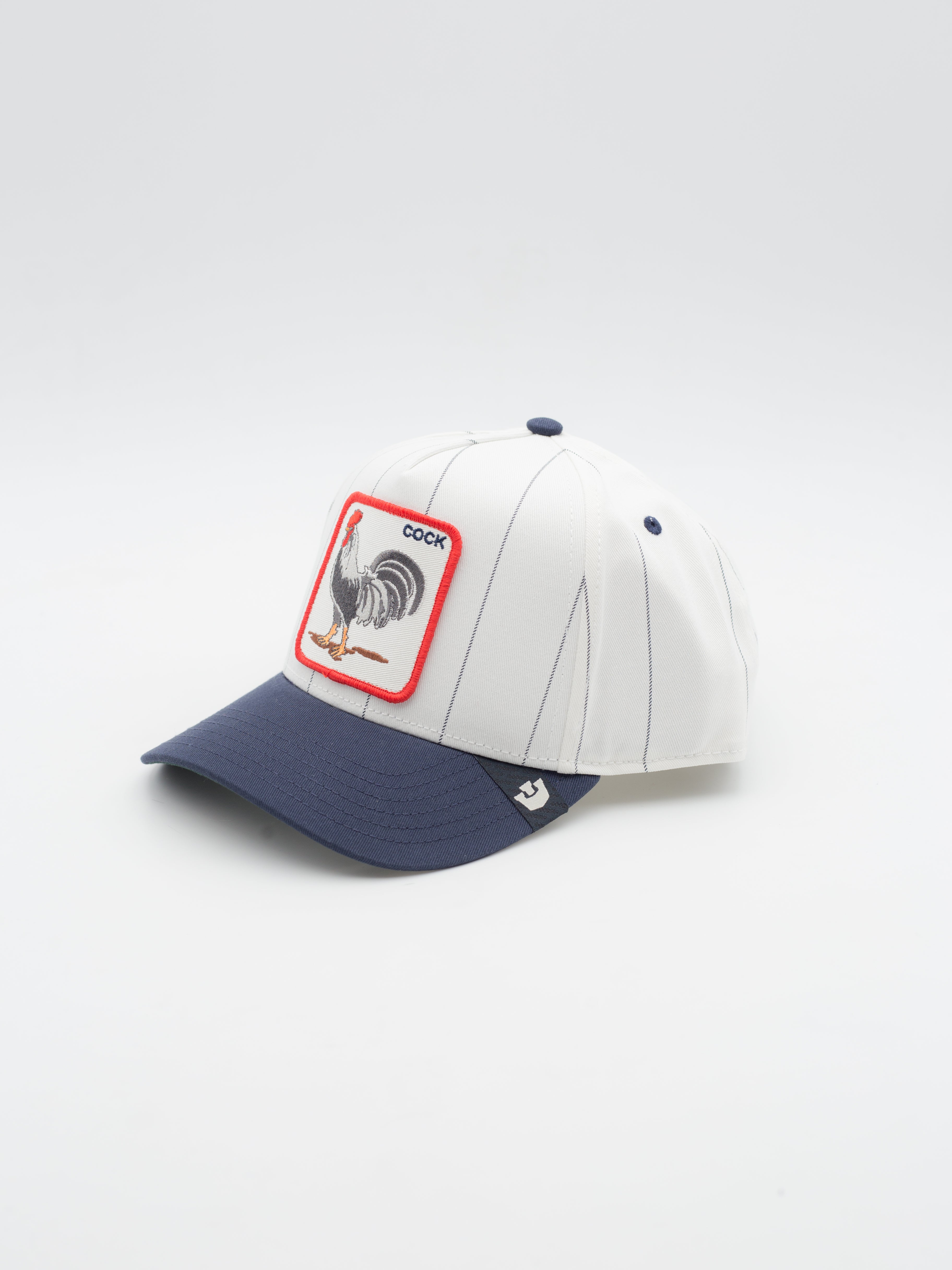 Pinstripe Rooster White/Navy