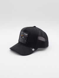 Black Out Spider Trucker Black