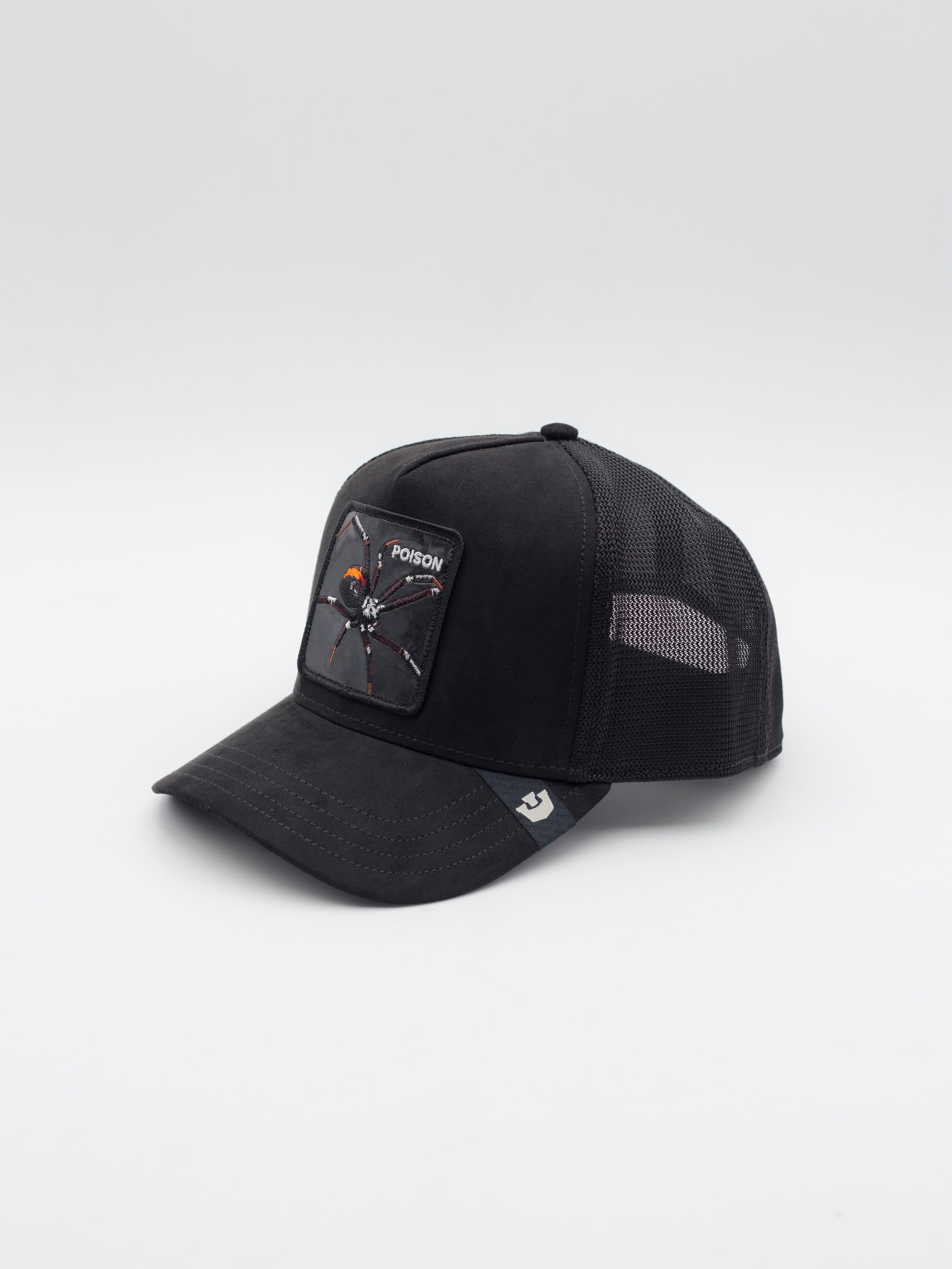 Black Out Spider Trucker Black