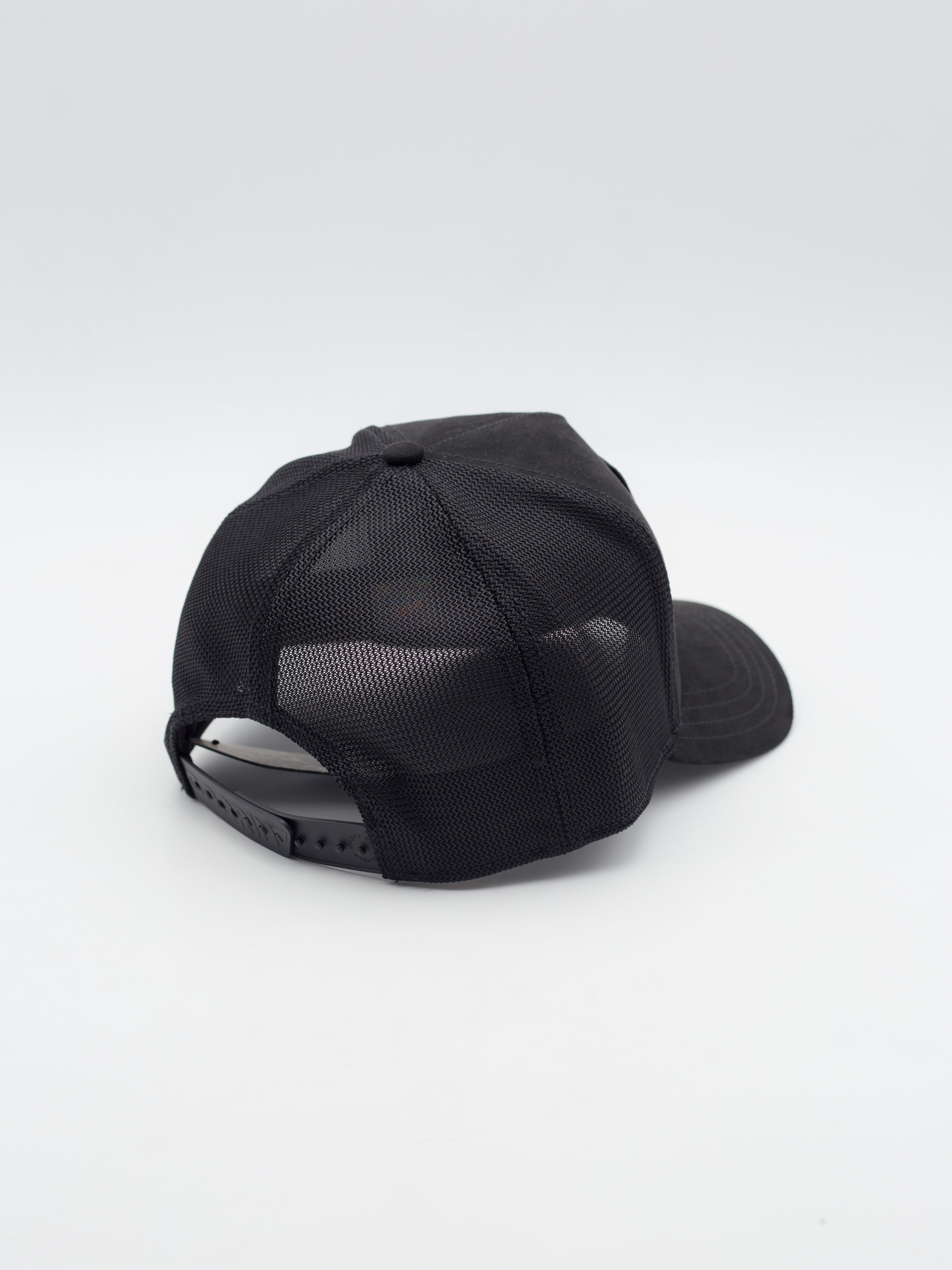 Black Out Spider Trucker Black