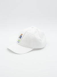 Polo Bear "Wimbledon" Twill Dad Hat White