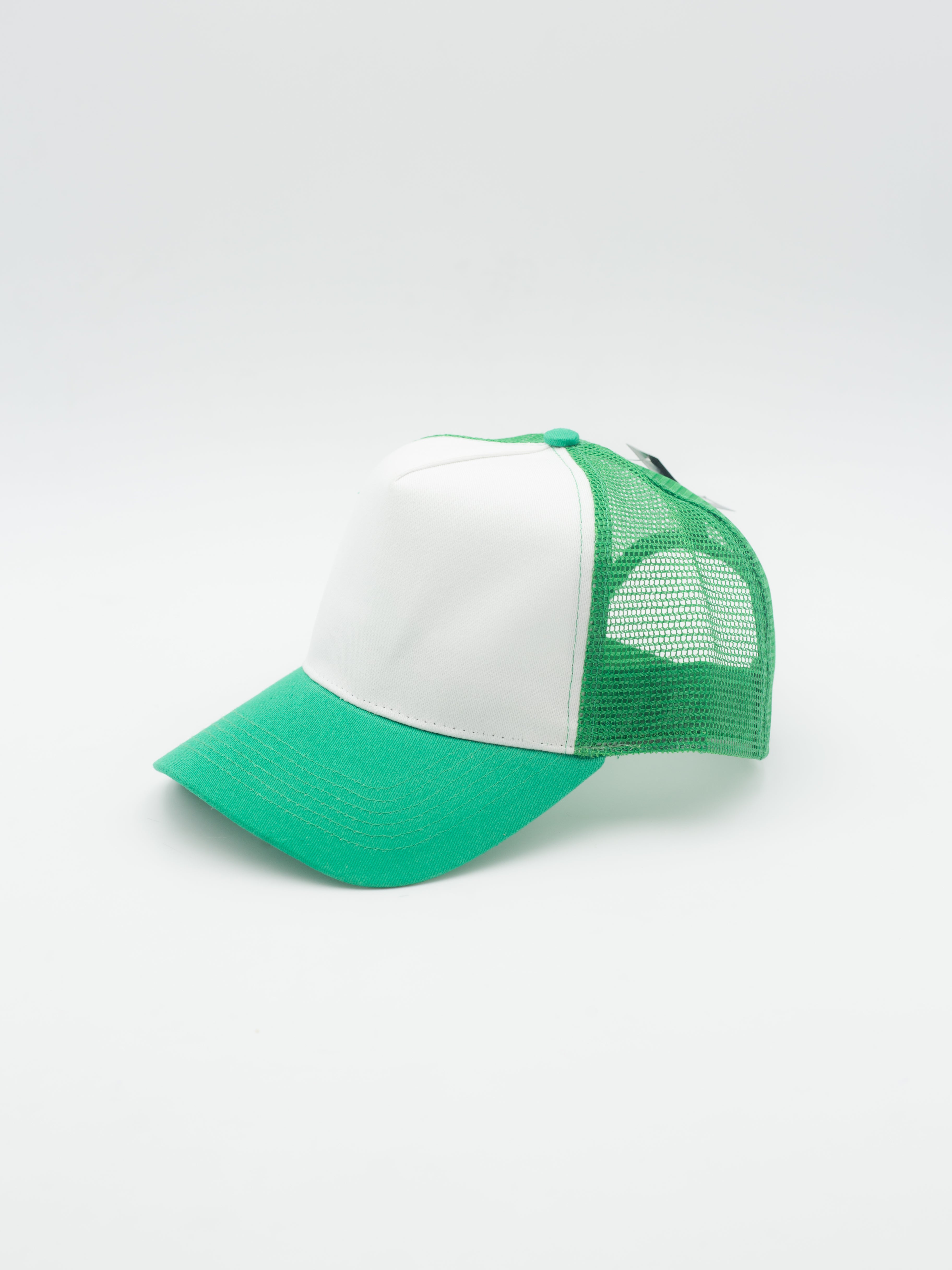 Basic Trucker 5 Panel Green/White