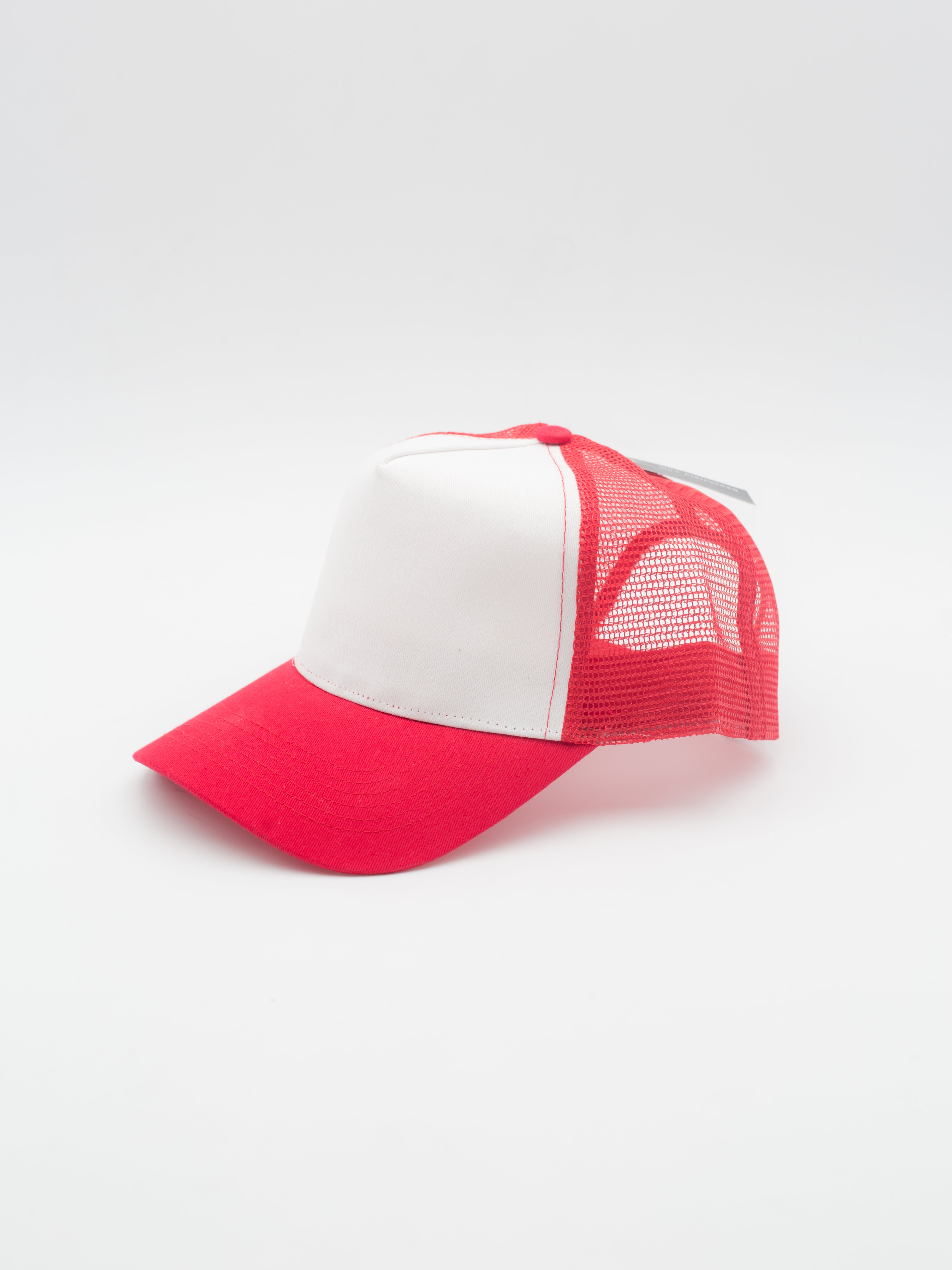 Basic Trucker 5 Panel Red/White
