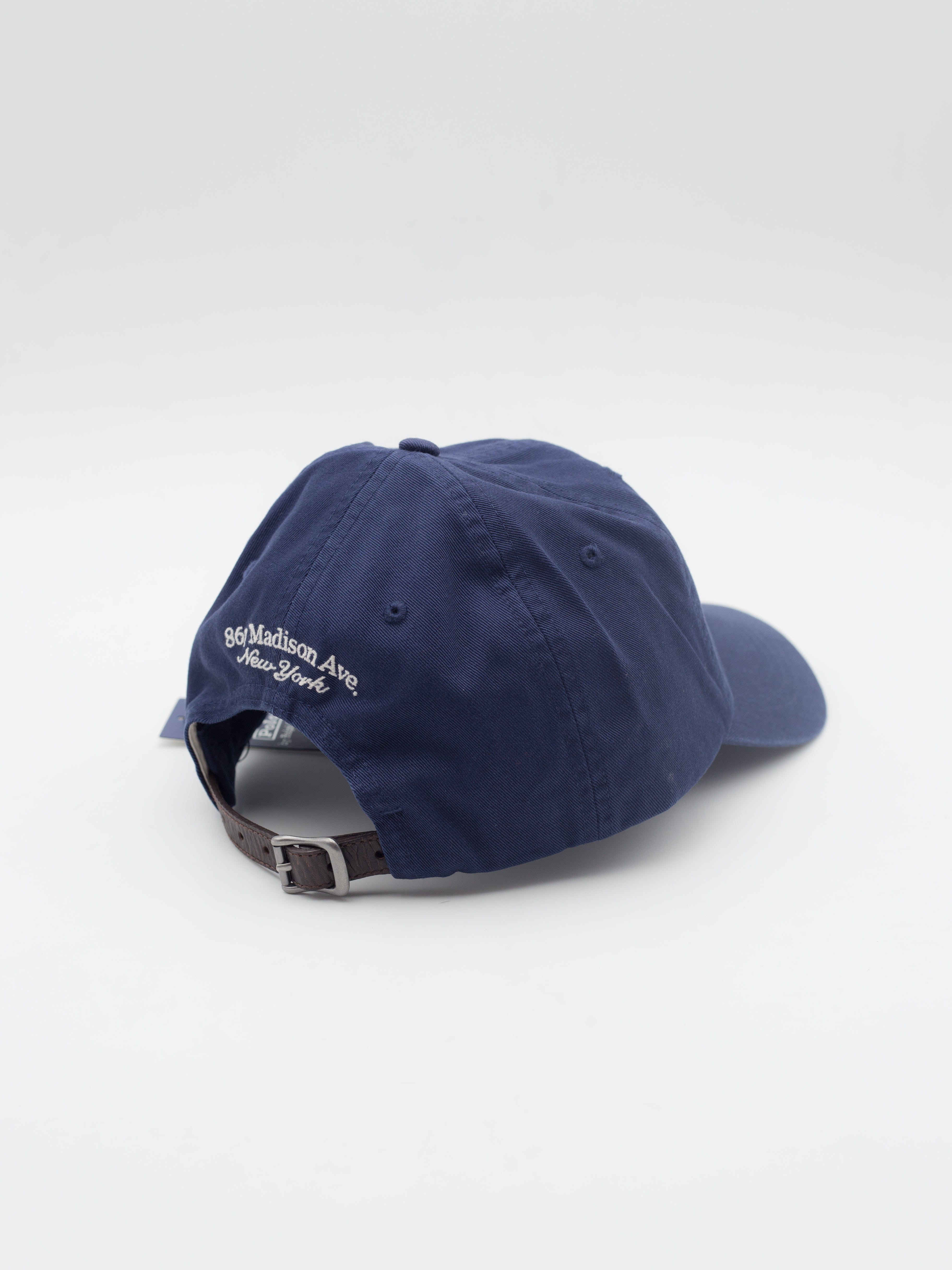 Label Woven Cap Navy