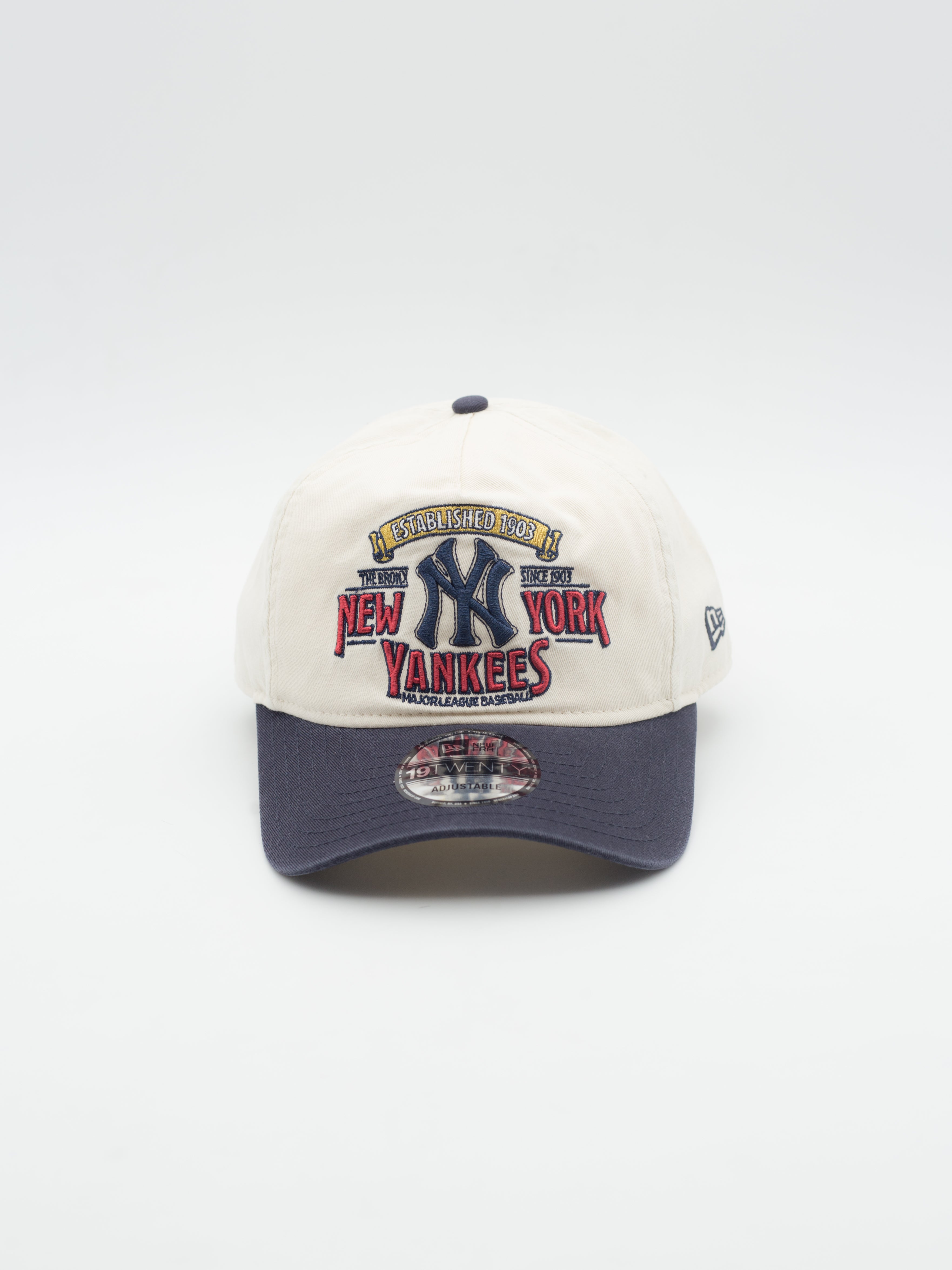 19TWENTY Washed Graphic New York Yankees Beige/Navy
