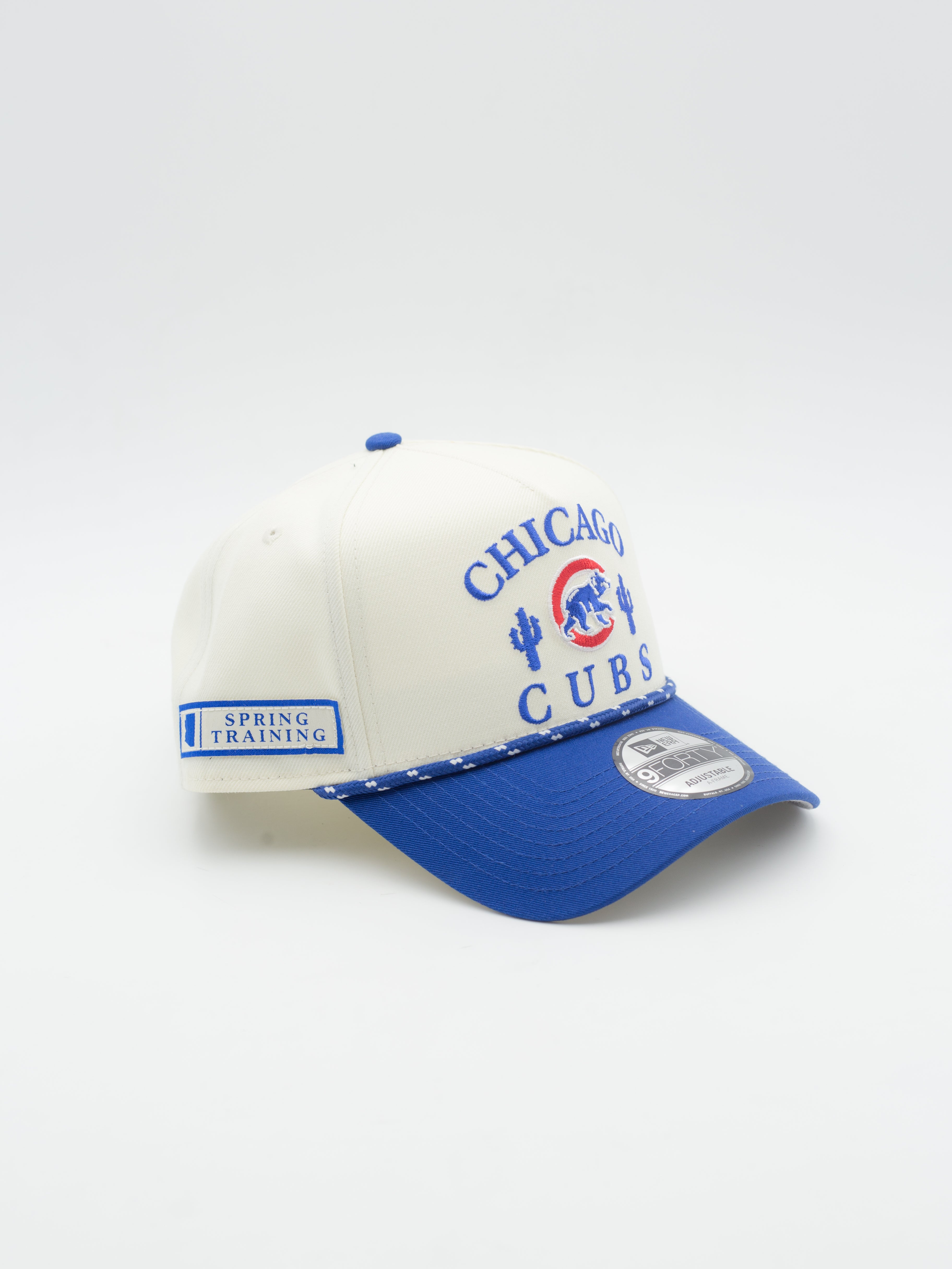 9FORTY A-Frame Spring Training Rope Chicago Cubs Beige/Blue