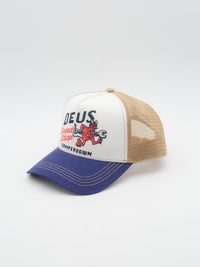 Dogleg Trucker Blue/White/Brown