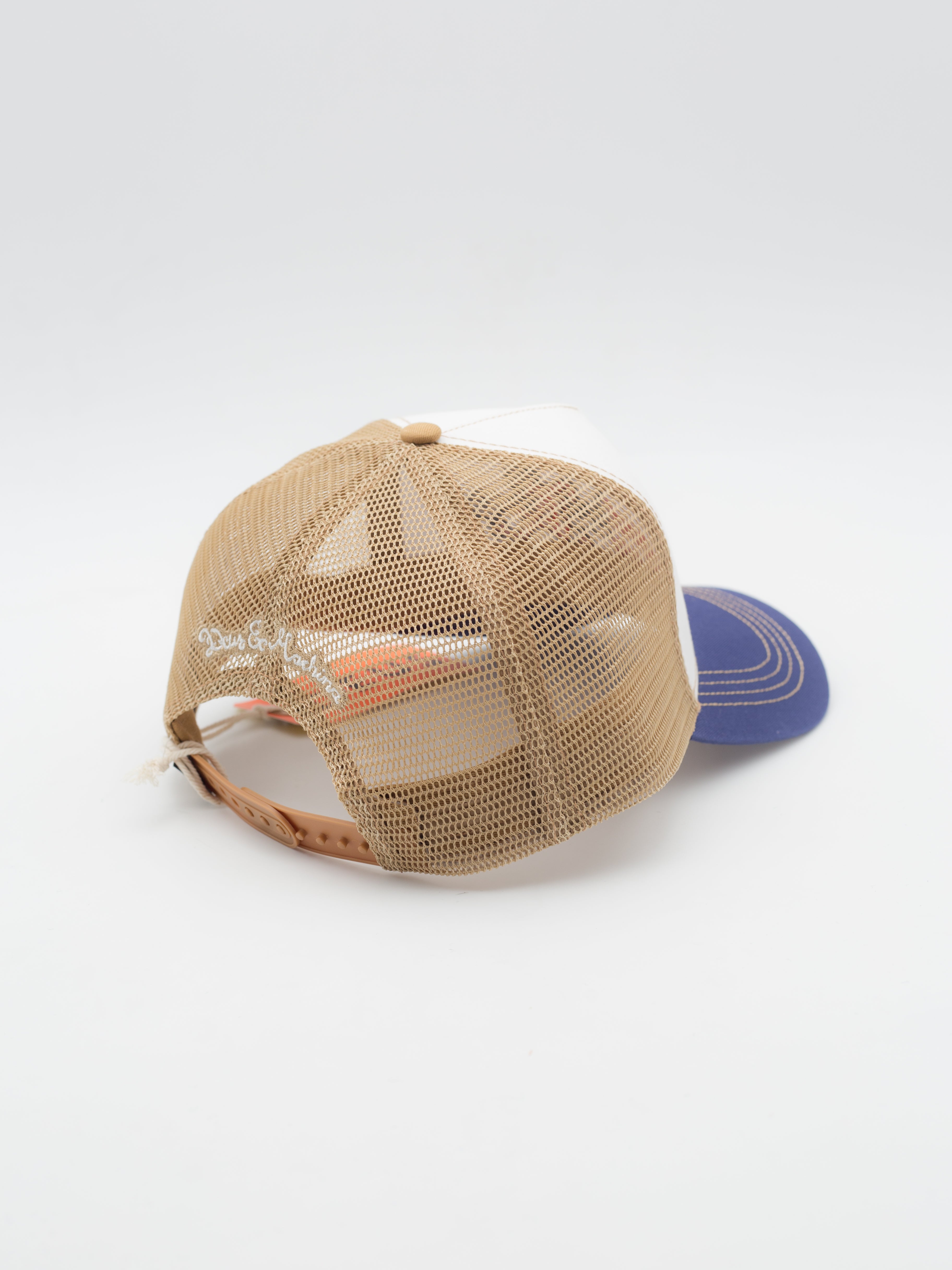 Dogleg Trucker Blue/White/Brown