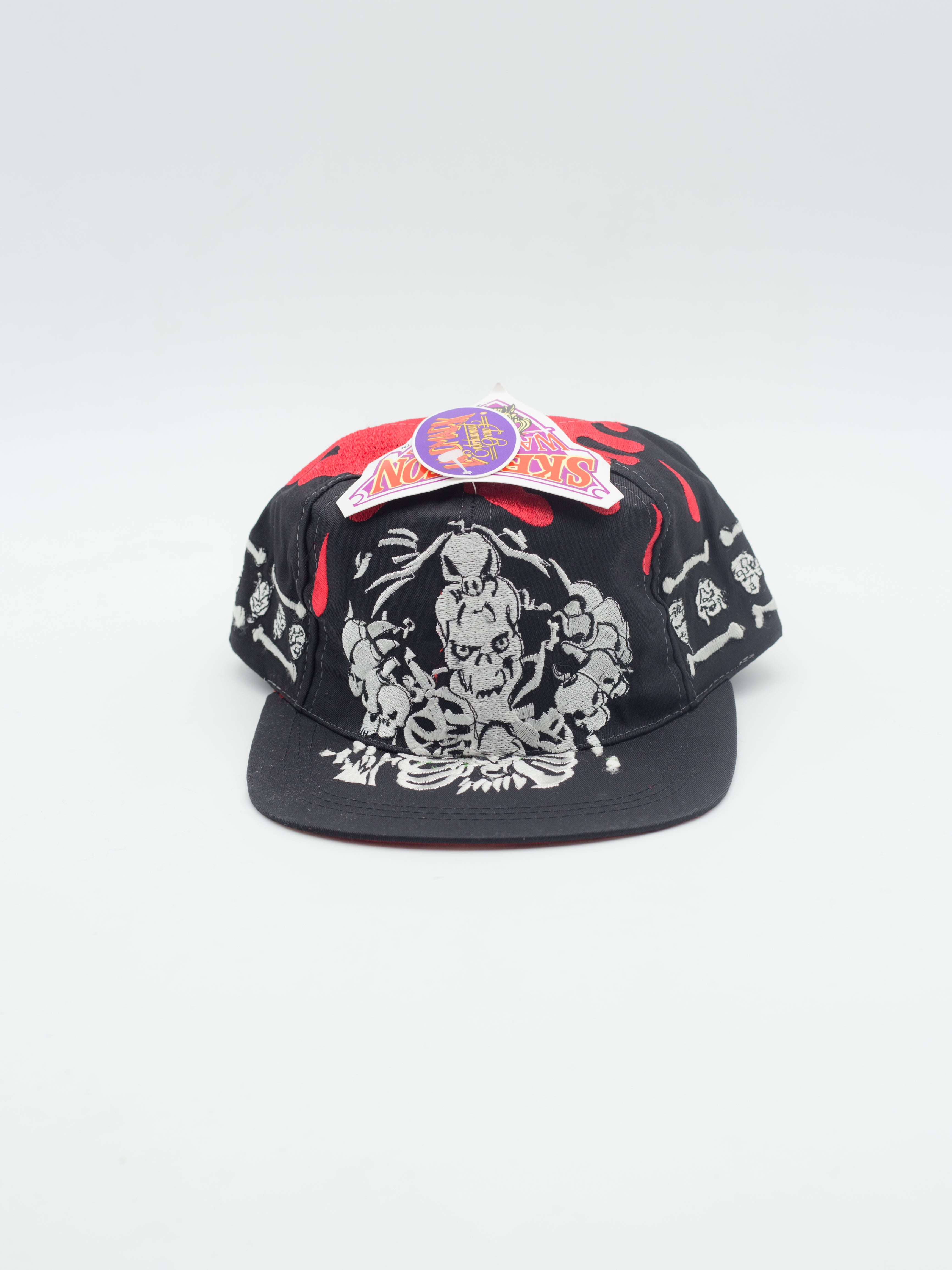 Skeleton Warriors Vintage Snapback Black/Red