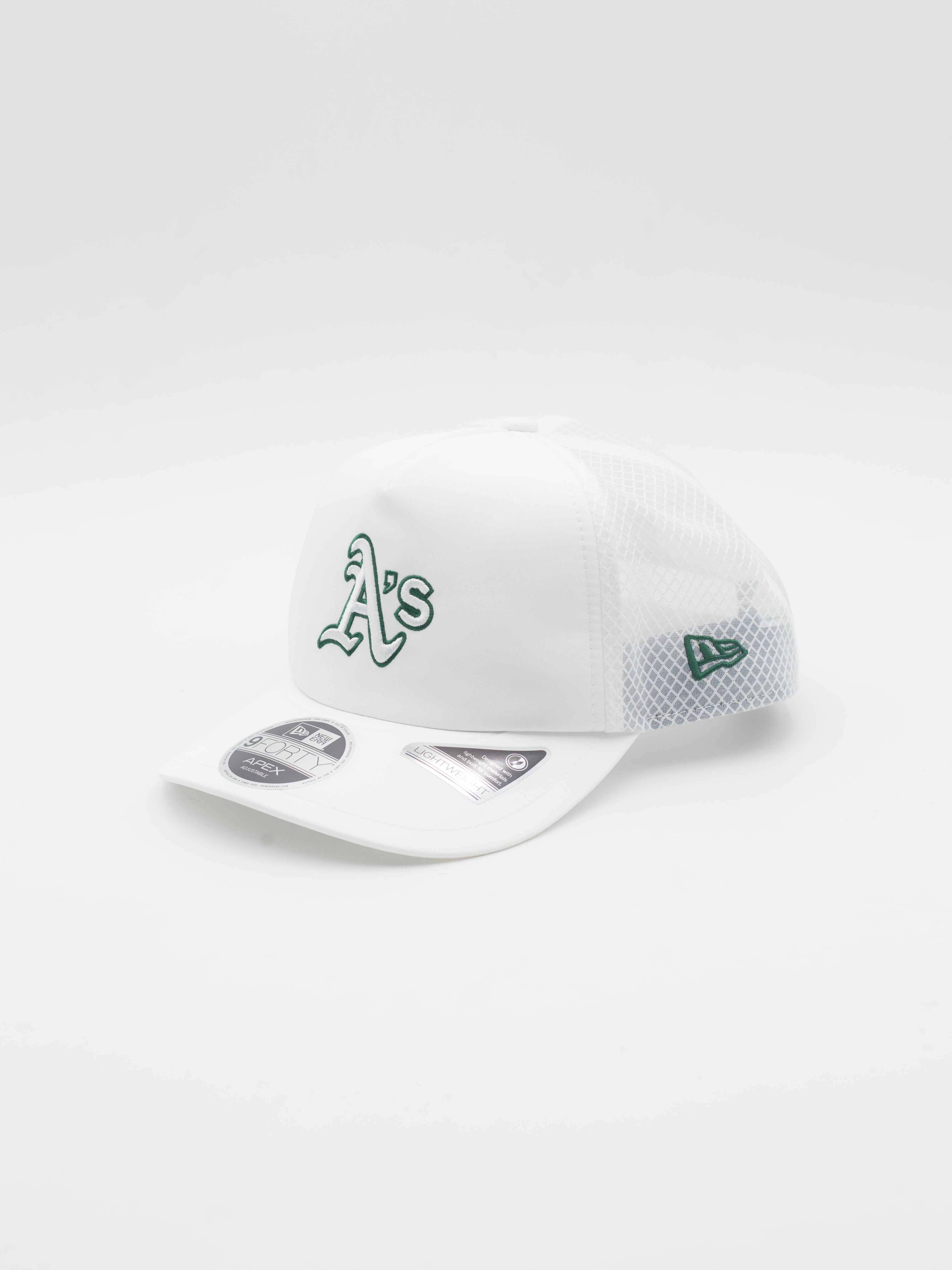 9FORTY APEX A-Frame Oakland Athletics Trucker White
