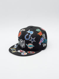 59FIFTY All Over NFL Teams Black