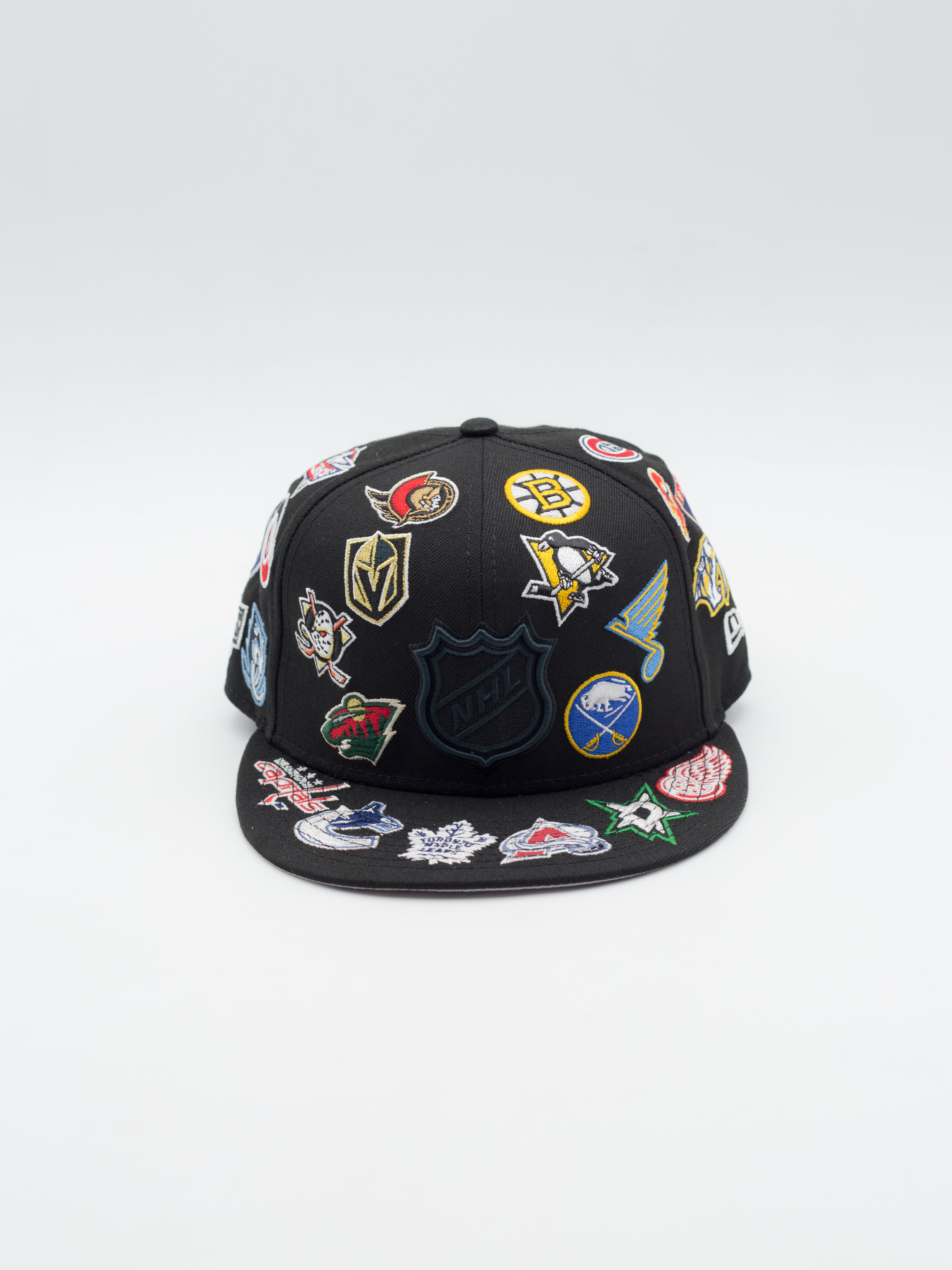 59FIFTY All Over NHL Teams Black