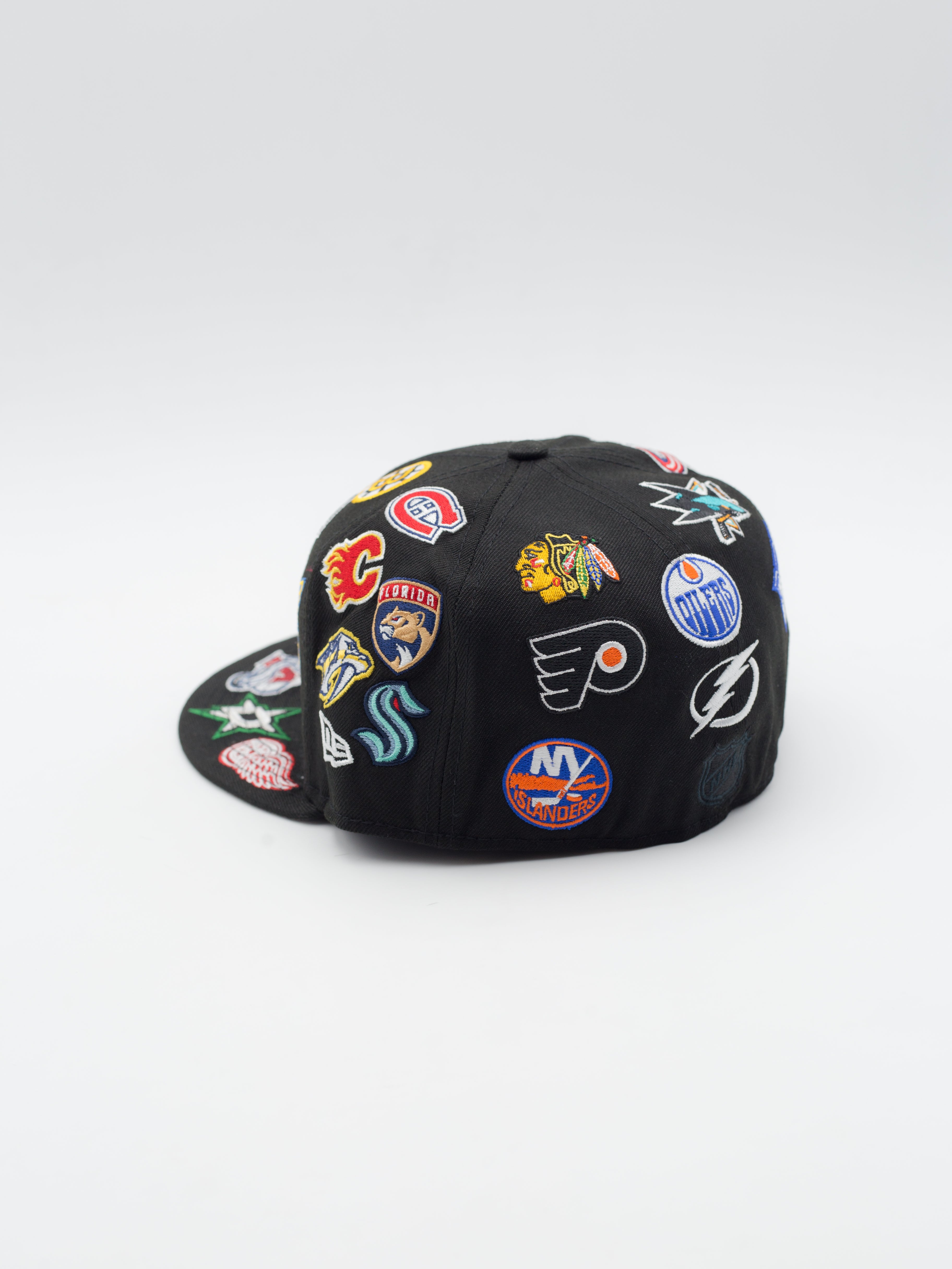 59FIFTY All Over NHL Teams Black