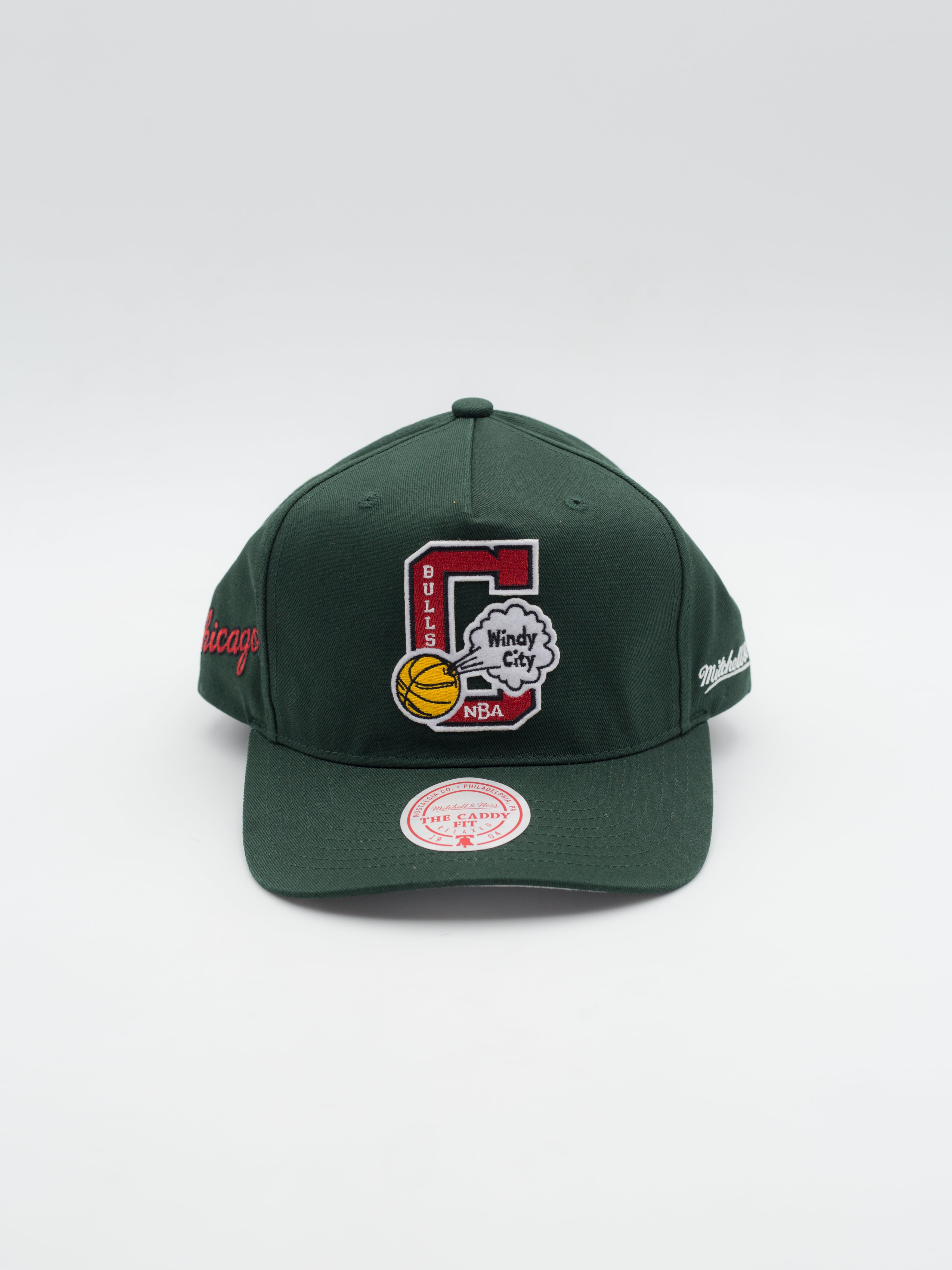 The Caddy Fit Vintage Chicago Bulls Snapback Green