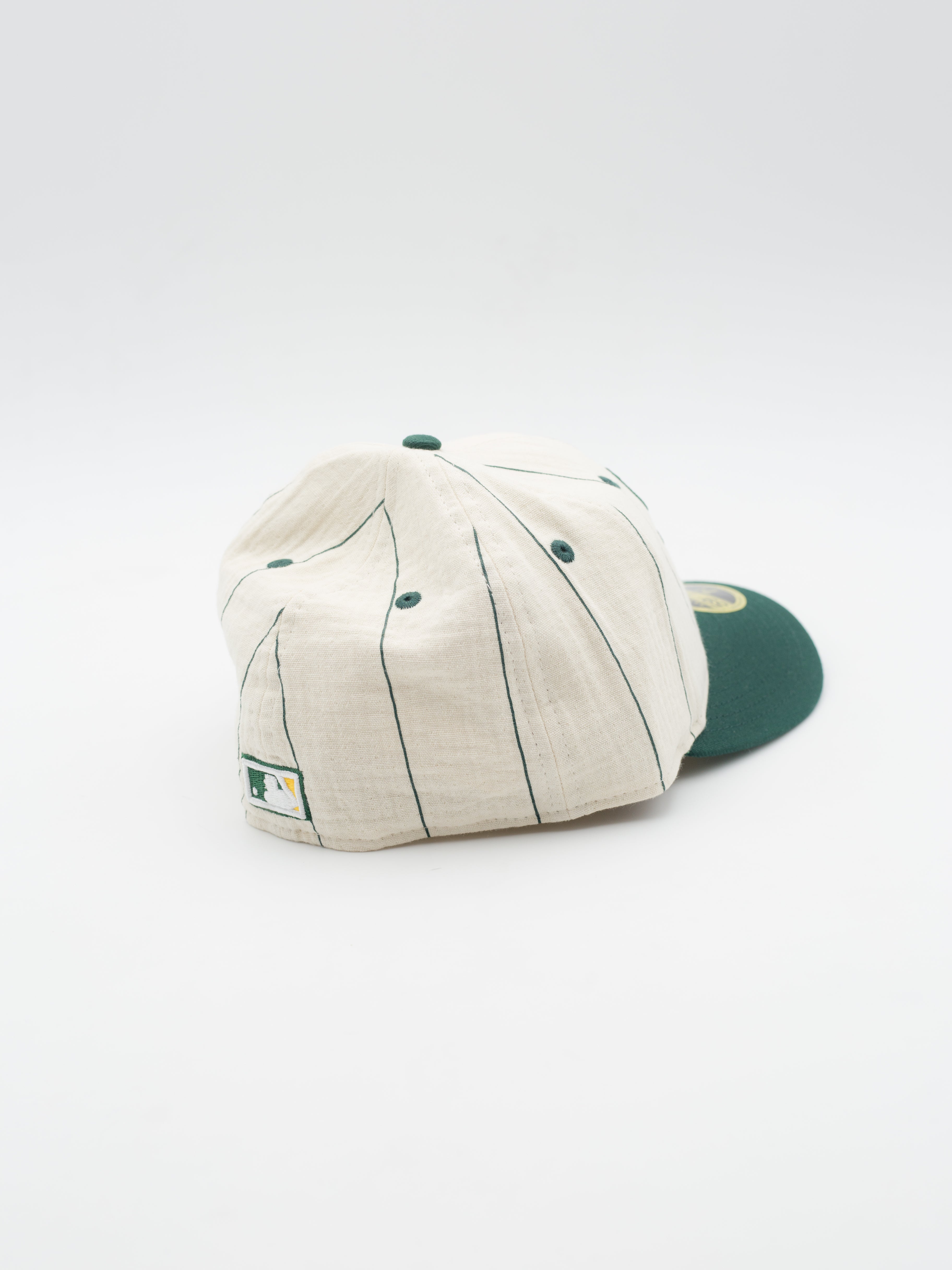 59FIFTY Retro Crown Pinstripe Linen Mascot Oakland Athletics