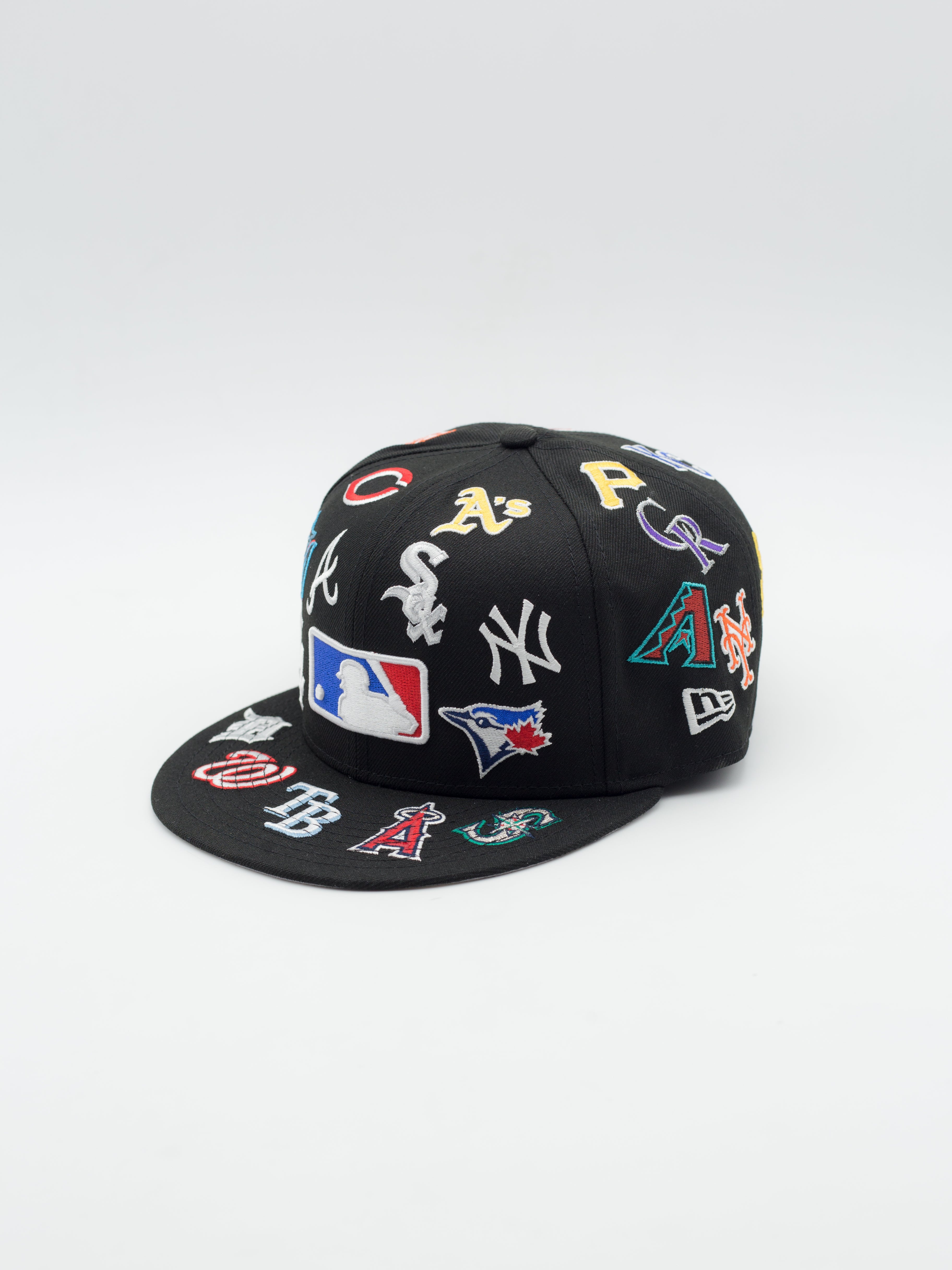 59FIFTY All Over MLB Teams Black